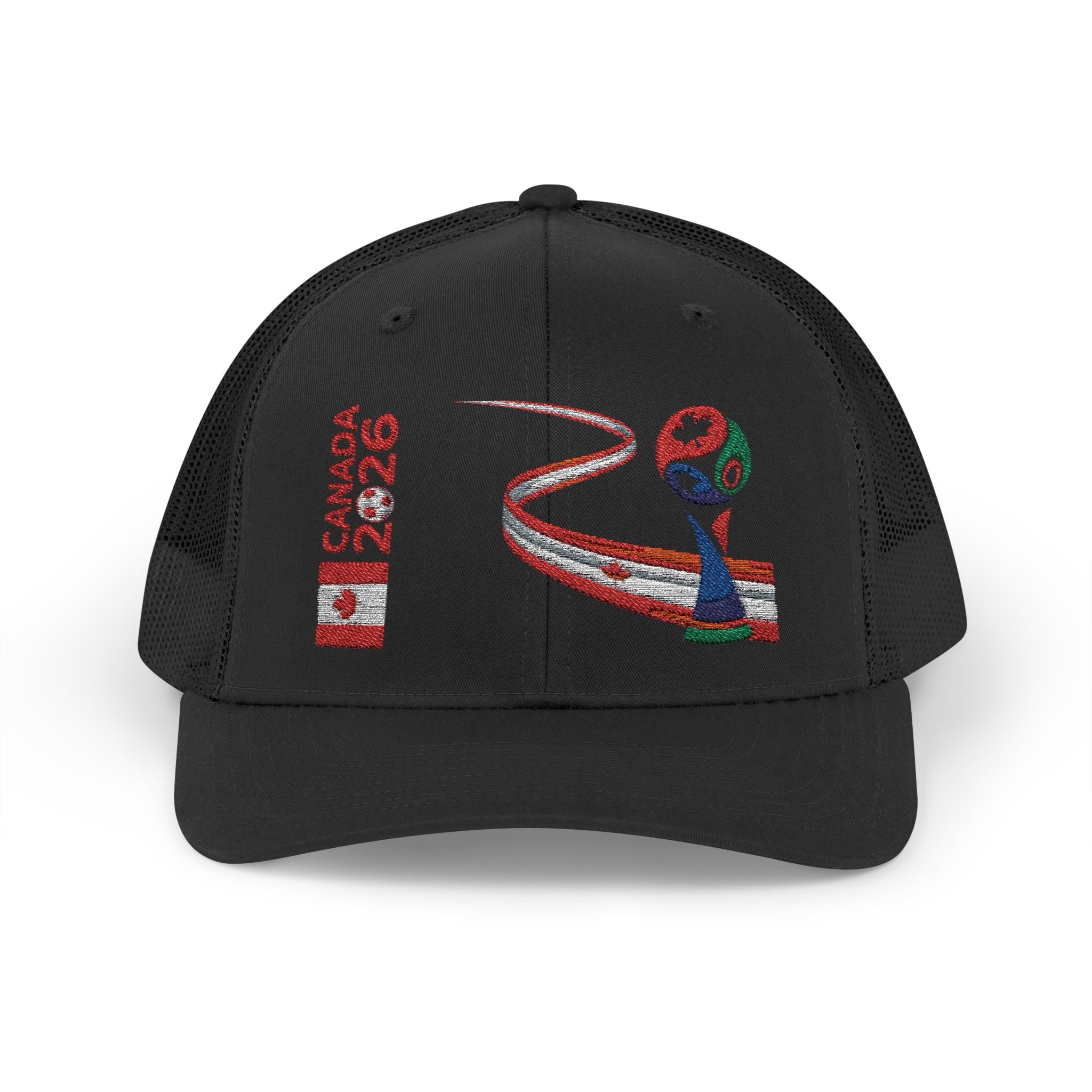 Canada 2026 Snapback Trucker Hat — Red Maple Road Design