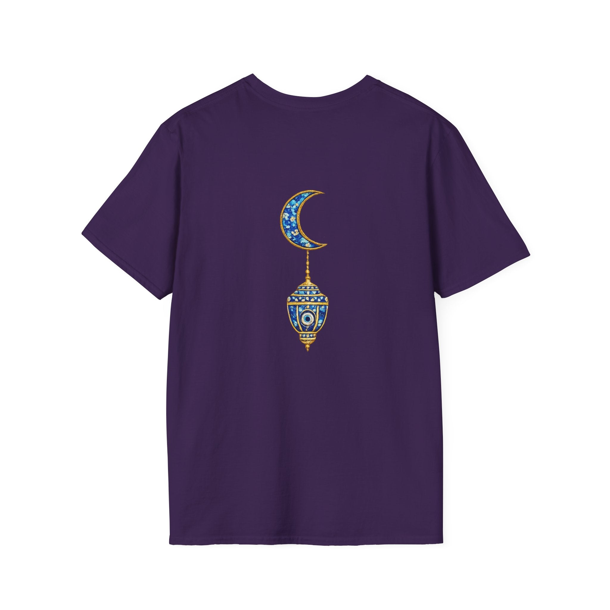 Evil Eye Crescent Lantern T‑Shirt — Protective Nazar Tee with Moon Lantern Design