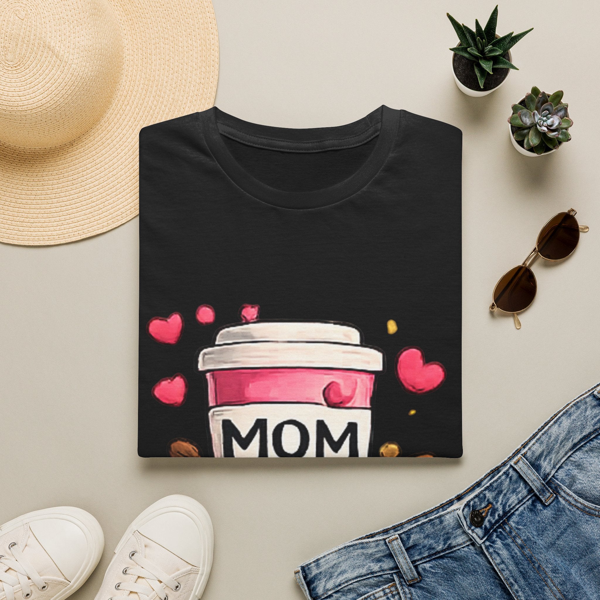 Mom Fuel T-Shirt — Cute Coffee Cup Mother's Day Tee