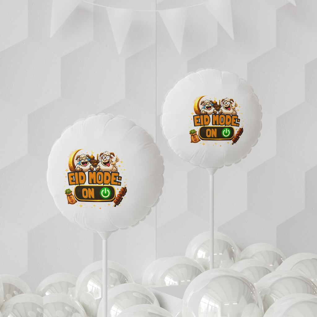 Eid Mode On Balloon — 11" Round/Heart Foil Party Balloon