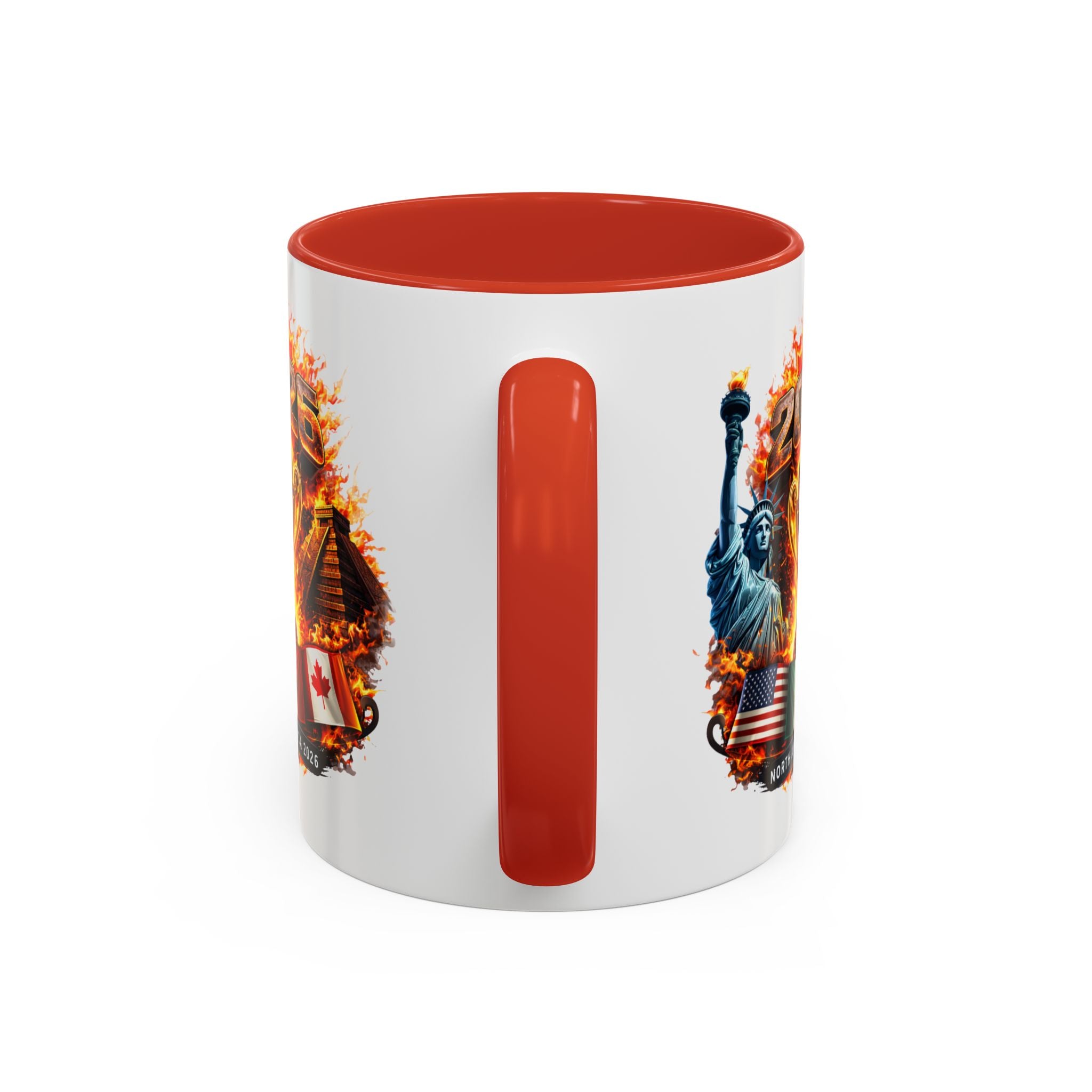 2026 North America Championship Coffee Mug — Trophy & Flags Accent Mug