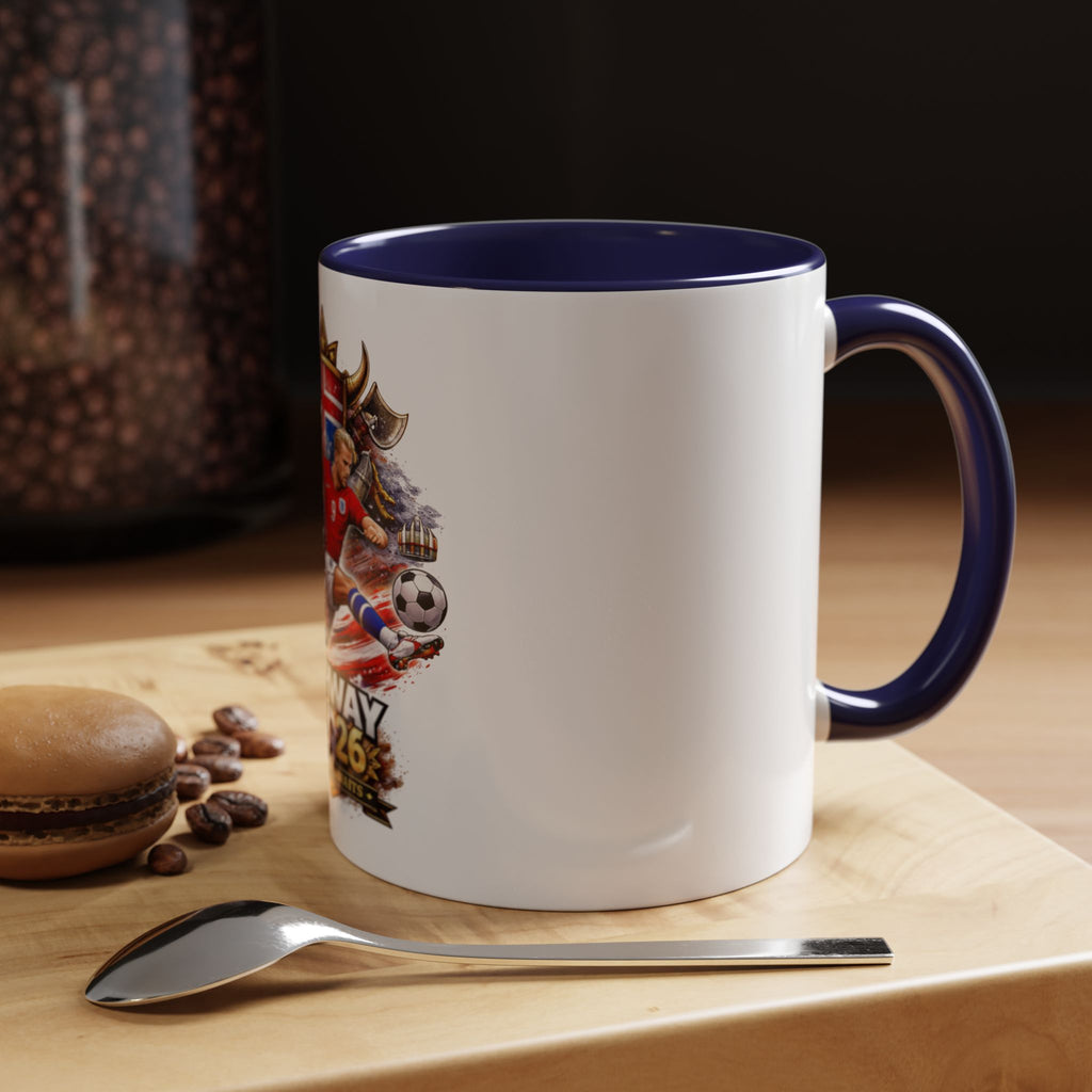 Norway 2026 Soccer Mug – Valhalla Awaits Football Fan Coffee Cup