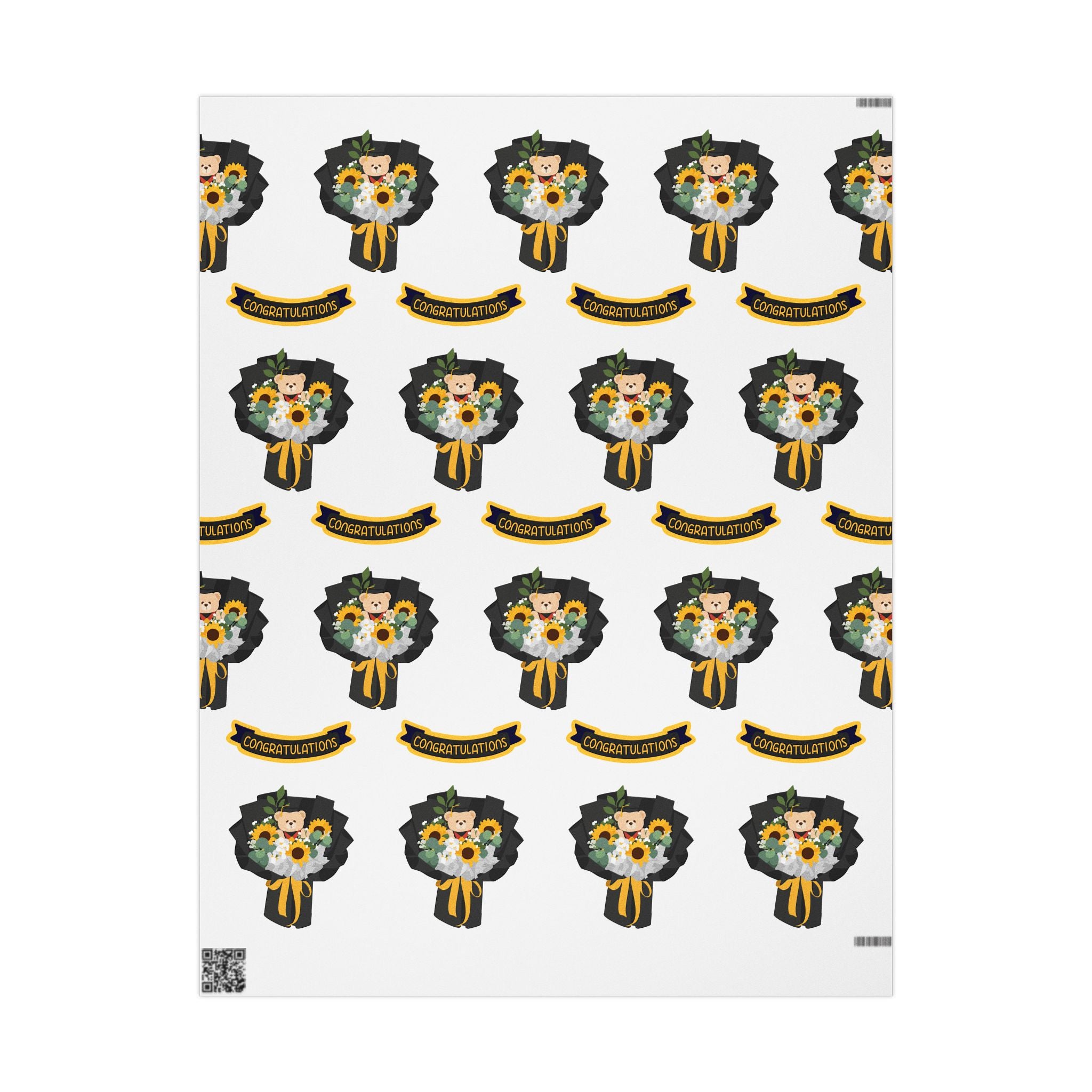 Bouquet Wrapping Paper — Sympathy Floral Memorial Gift Wrap