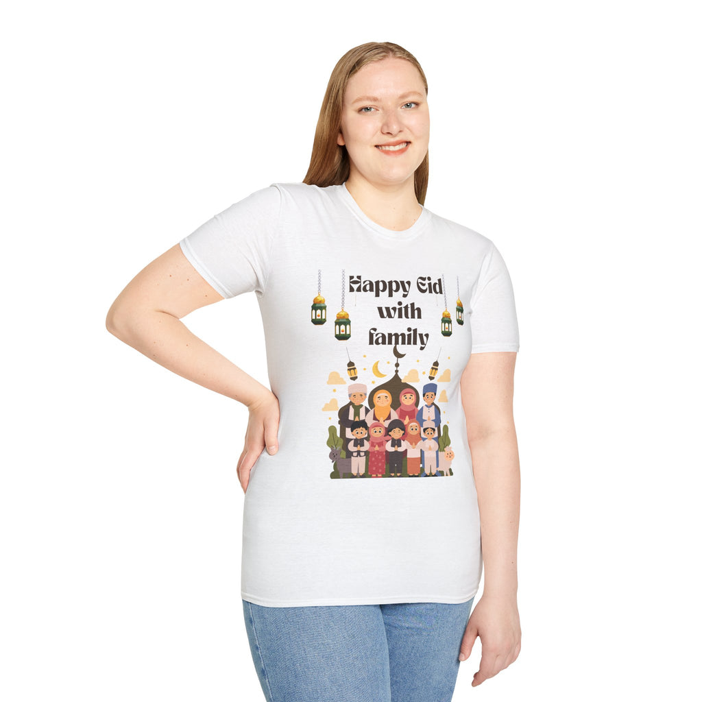 Eid with Family T-Shirt – Happy Eid Muslim Family Celebration Tee