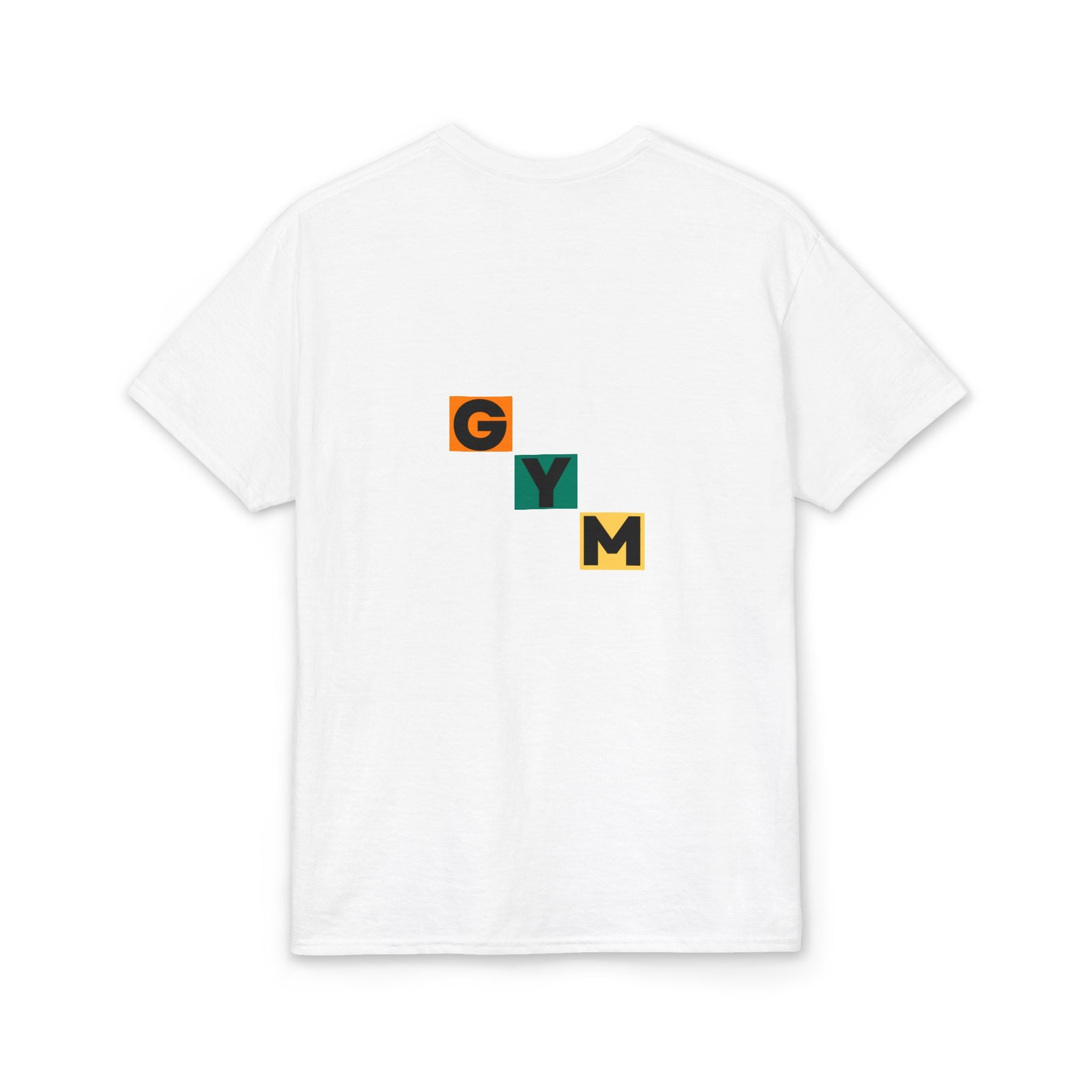 Gym Blocks Graphic T-Shirt — Retro Fitness Silhouette Tee