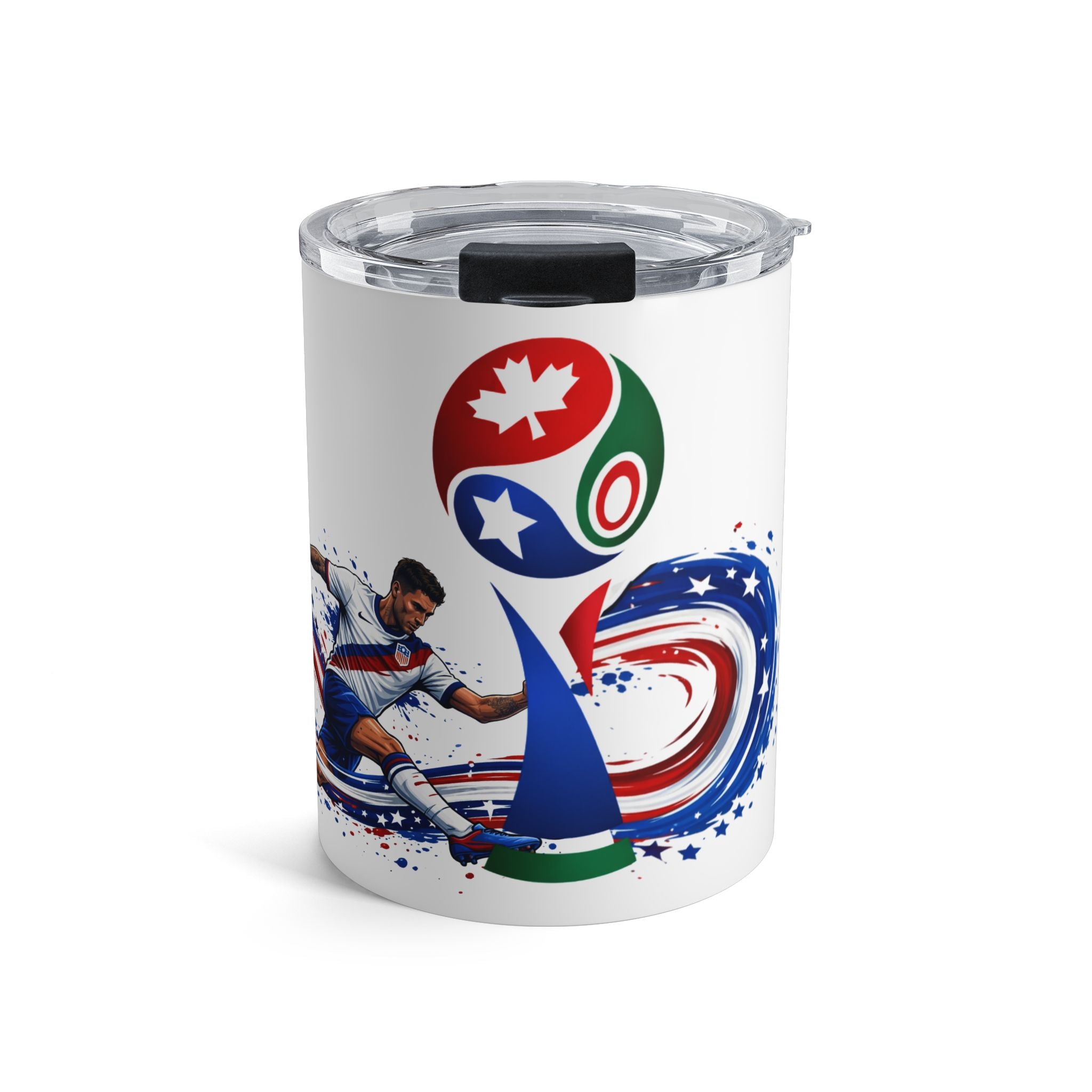 Soccer Cup 10oz Tumbler – International Teams Graphic