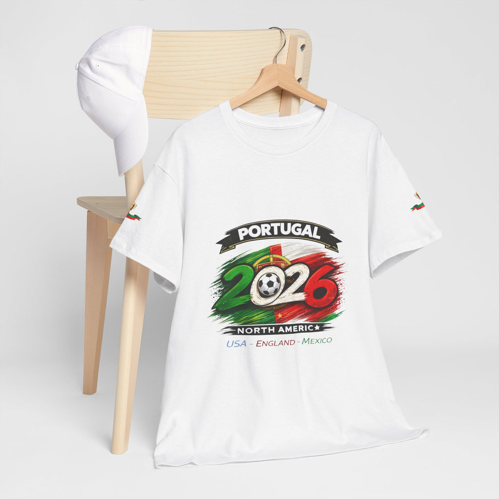 Portugal 2026 Soccer T-Shirt — Cup Trophy Design (USA Canada Mexico)