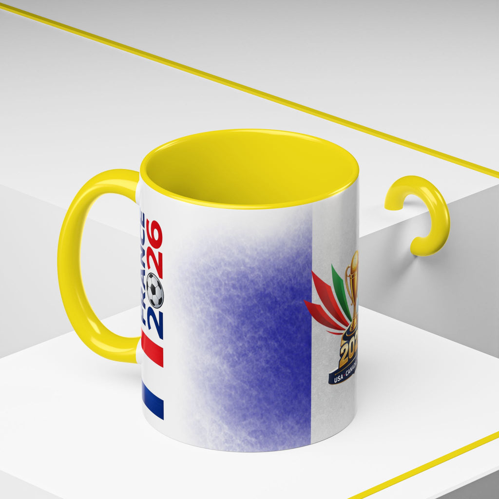 Soccer 2026 Commemorative Mug — France Accent Coffee Cup (11/15oz)