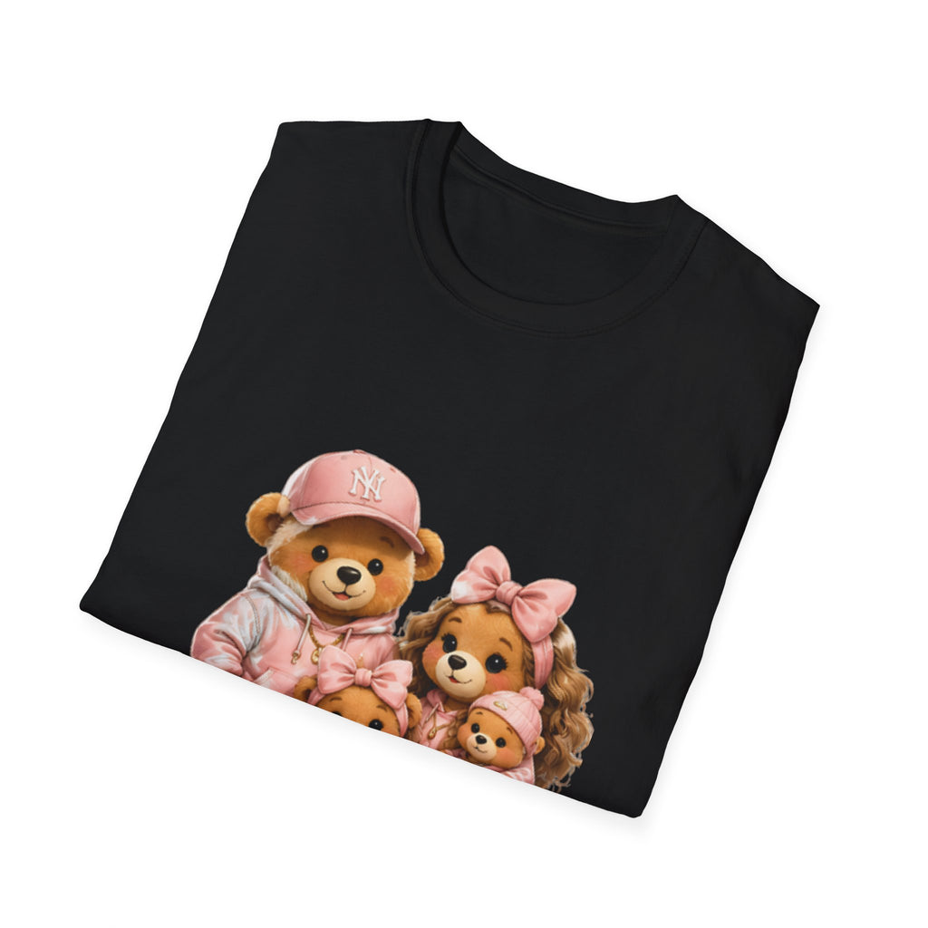 Cute Bear Family unisex T-Shirt — Matching Pink Teddy Family Graphic Tee