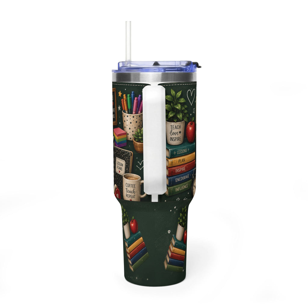 Teacher Nutrition Facts 40oz Vacuum Tumbler — Insulated Teacher Coffee Cup