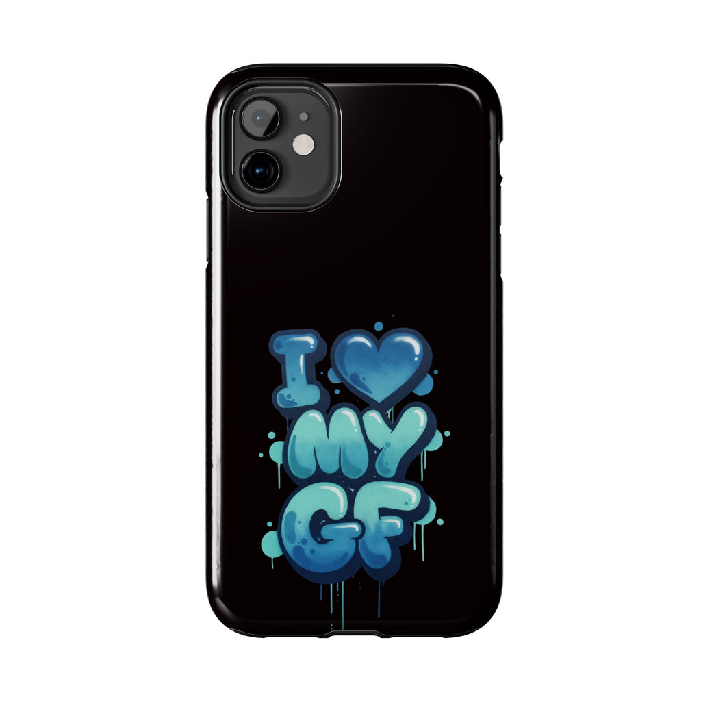 I Love My GF Phone Case — Protective Glossy "I  My GF" Design