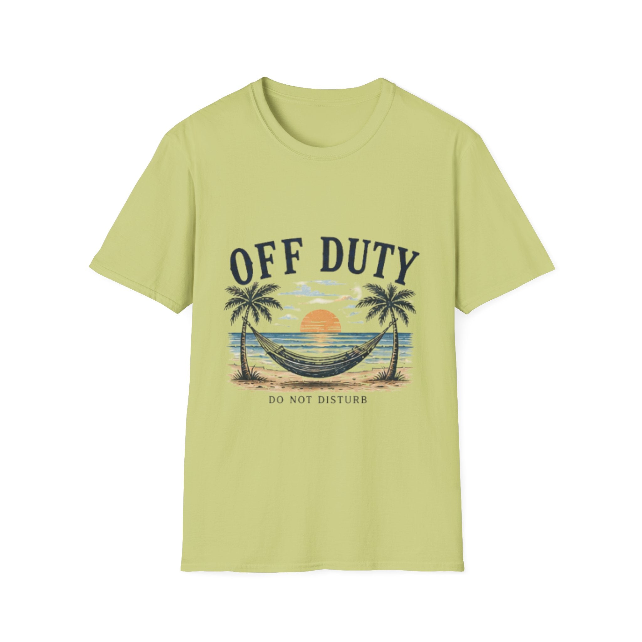 Off Duty Beach unisex T-Shirt — Hammock Sunset Vacation Tee