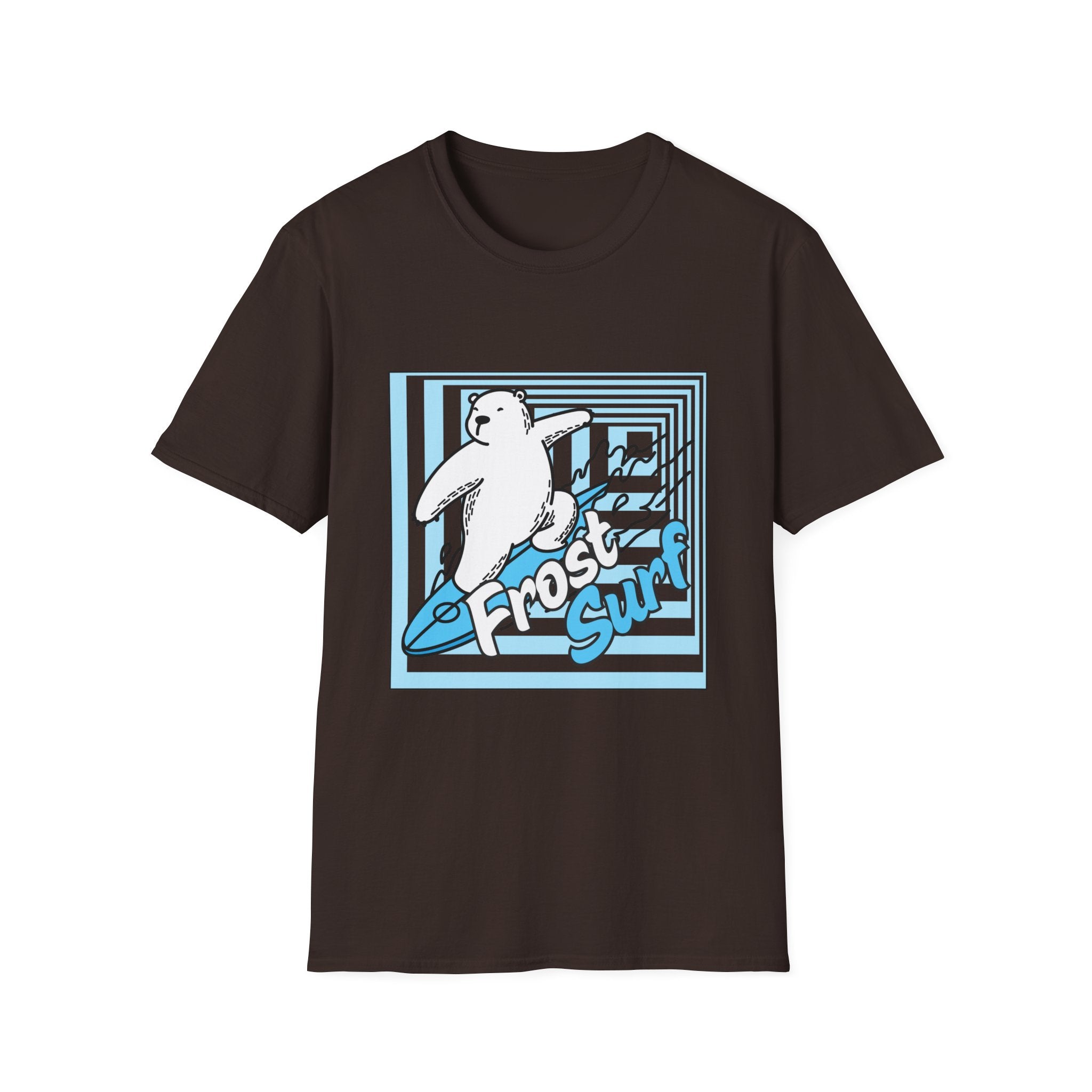 Polar Bear Surf T-Shirt — "Frost Surf" Cute Winter Surfing Graphic Tee