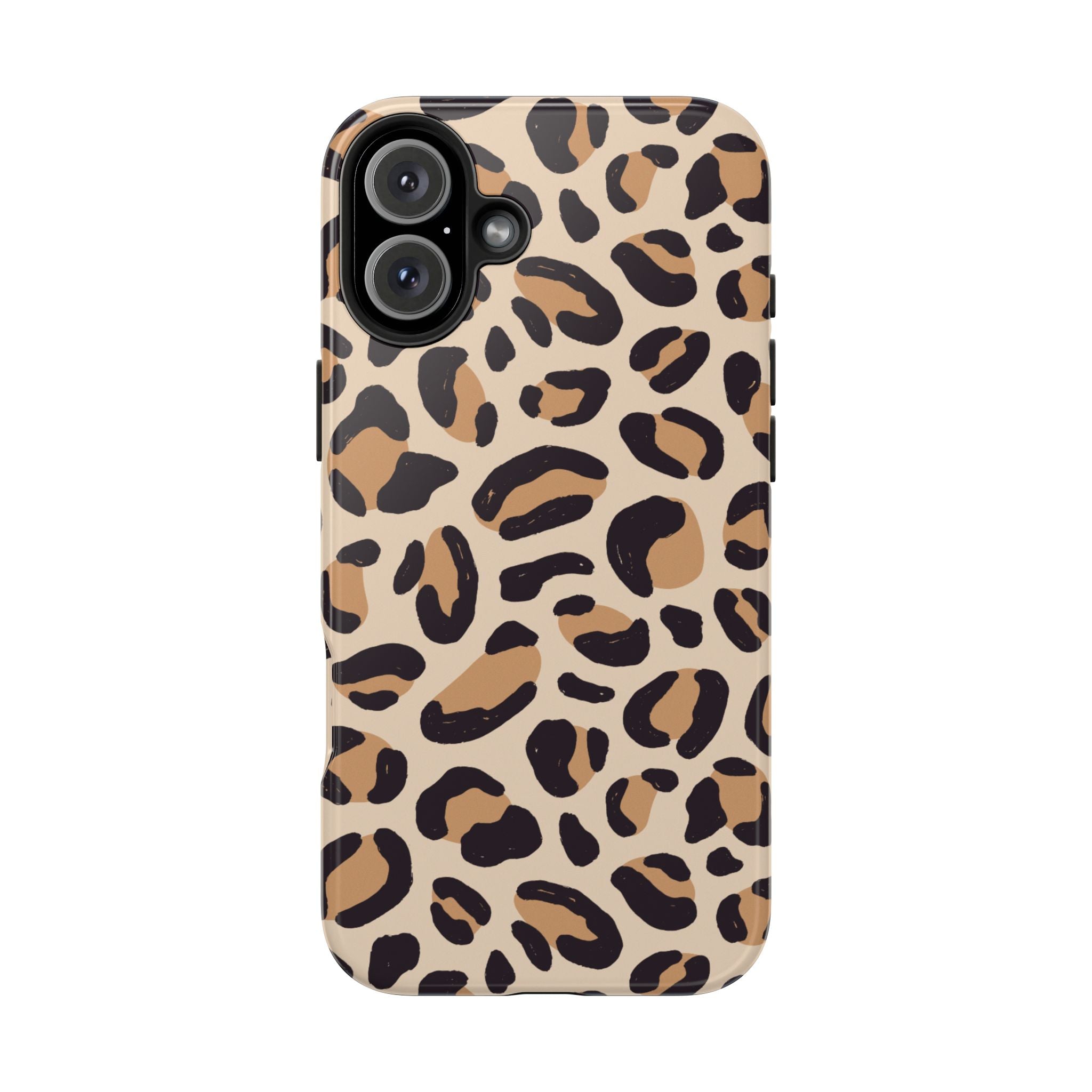Leopard Print Tough Phone Case – Durable Glam Protective Cover