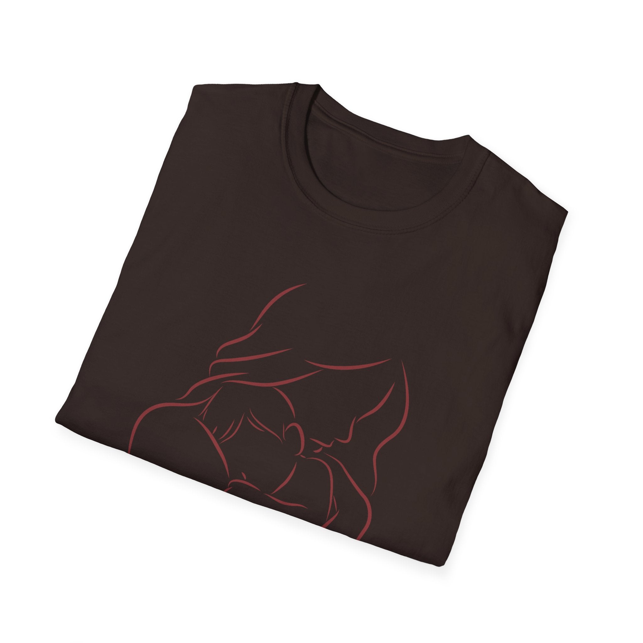 Mother's Day T-Shirt — Minimal Mom and Baby Line Art with "Happy Mother's Day"