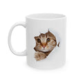 Cat Face Ceramic Mug - Cute Kitten Coffee Tea Cup