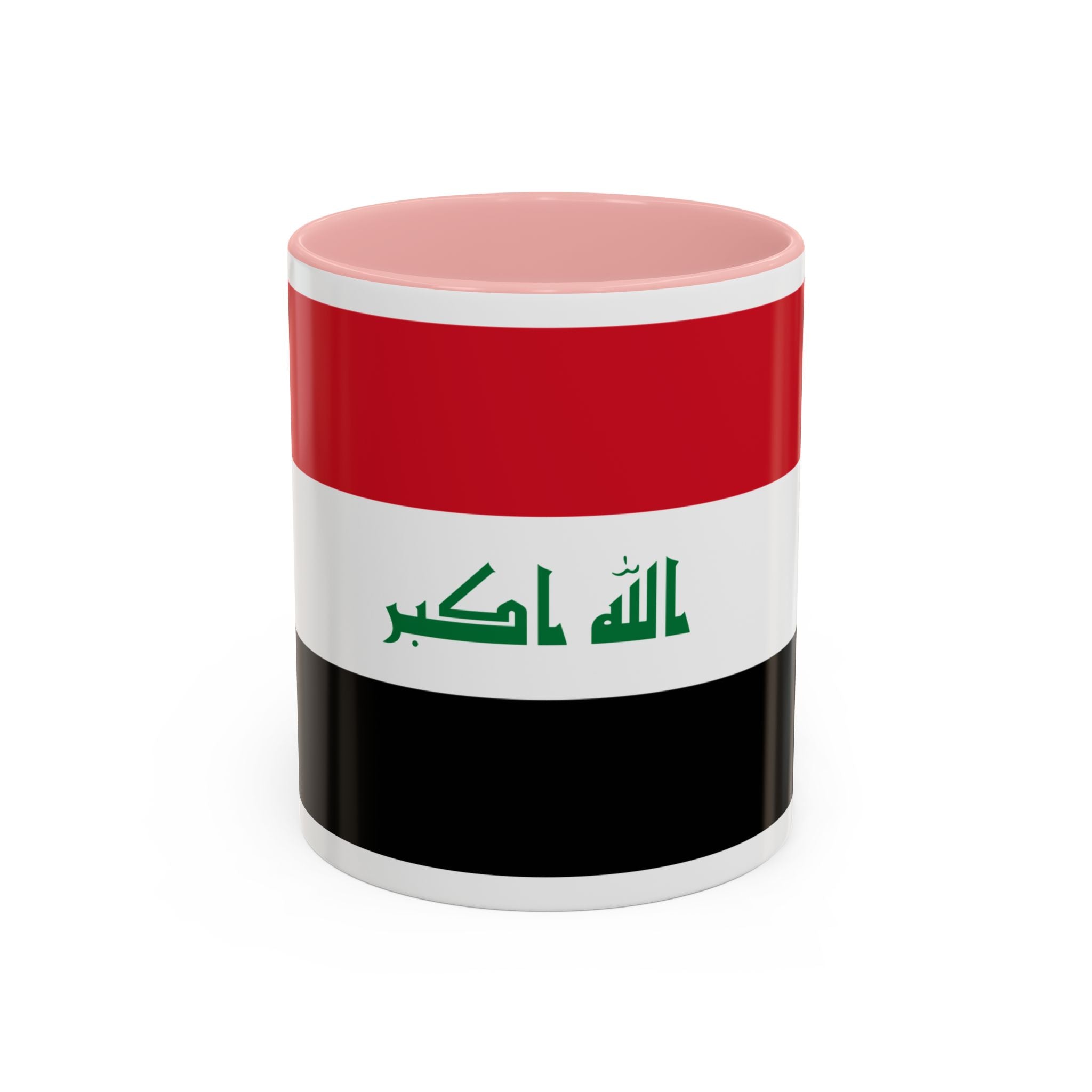 Iraq Flag Accent Coffee Mug with Lion Emblem – Patriotic Iraqi 11/15oz Mug