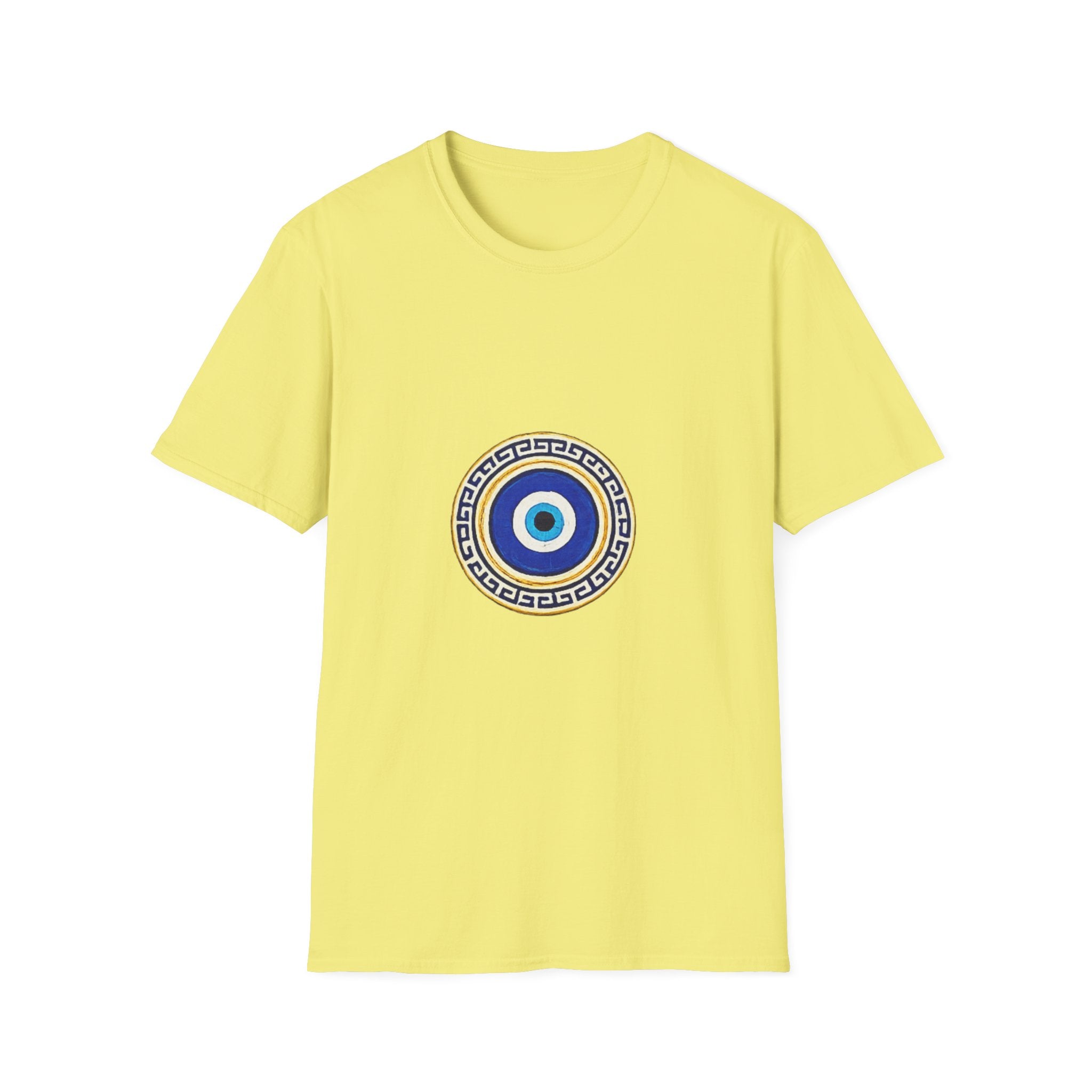 Evil Eye Crescent Lantern T‑Shirt — Protective Nazar Tee with Moon Lantern Design