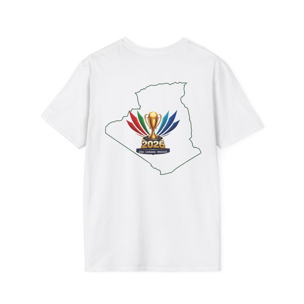 Algeria Cup 2026 T‑Shirt — FIFA Trophy & Map Soccer Fan Tee