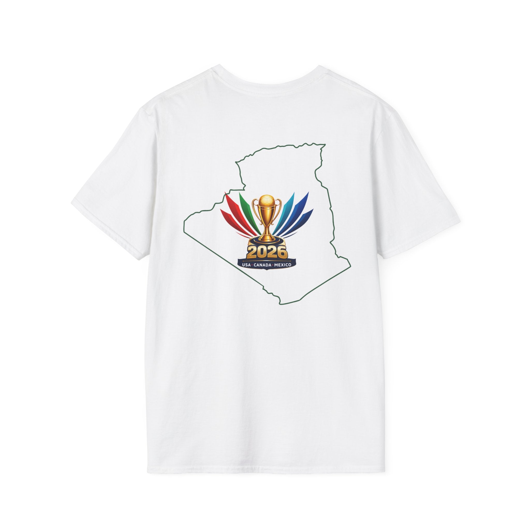 Algeria Cup 2026 T‑Shirt — FIFA Trophy & Map Soccer Fan Tee