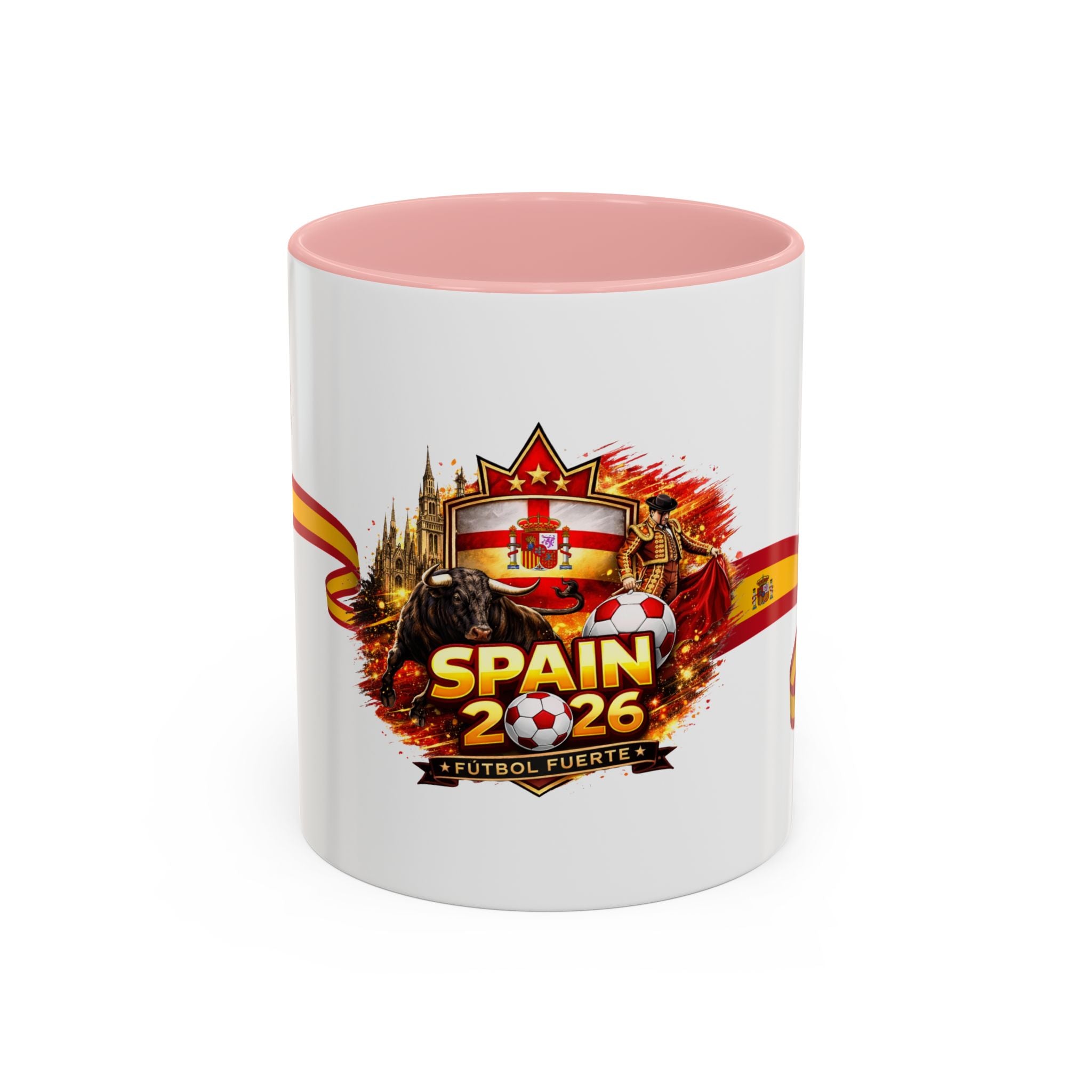 Spain 2026 Soccer Mug – Spain Futbol Fuerte Accent Coffee Cup (11/15oz)