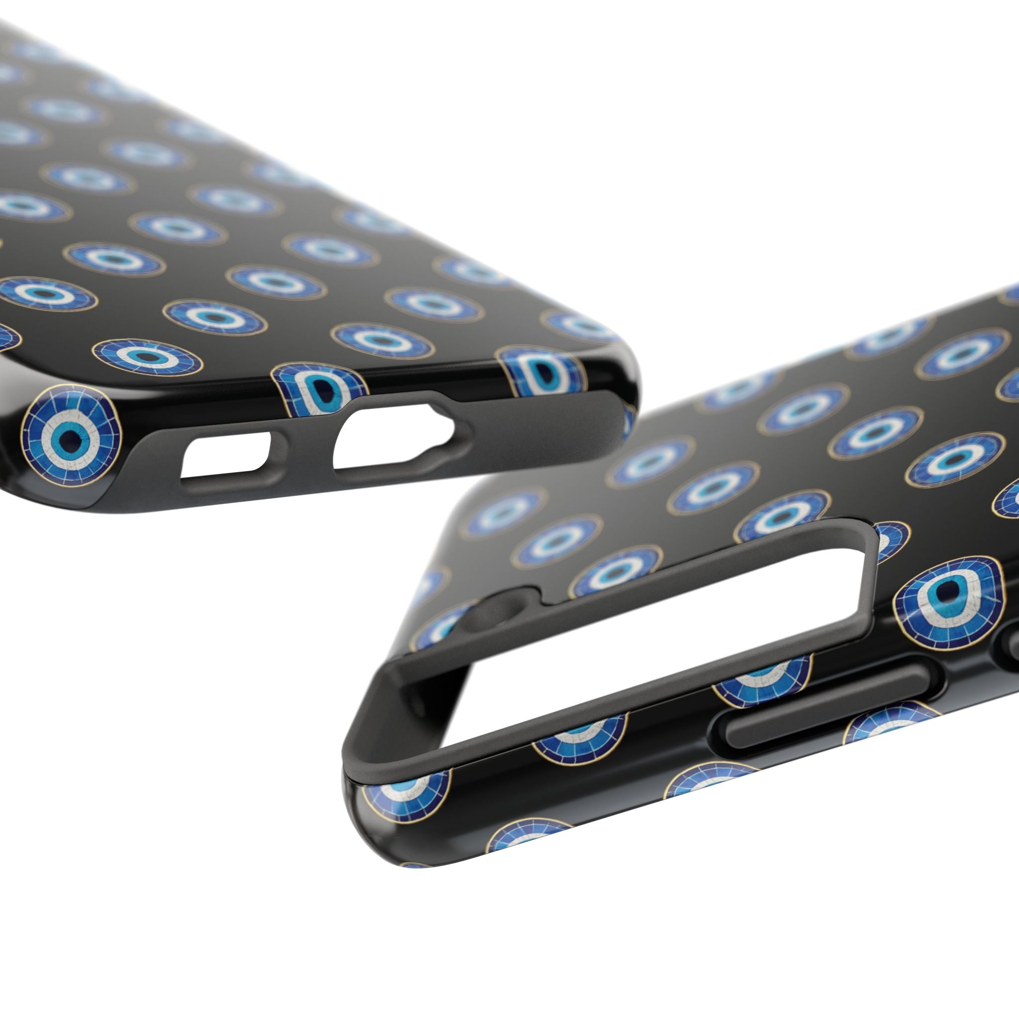 Evil Eye Pattern Tough Phone Case — Protective Blue Nazar Design