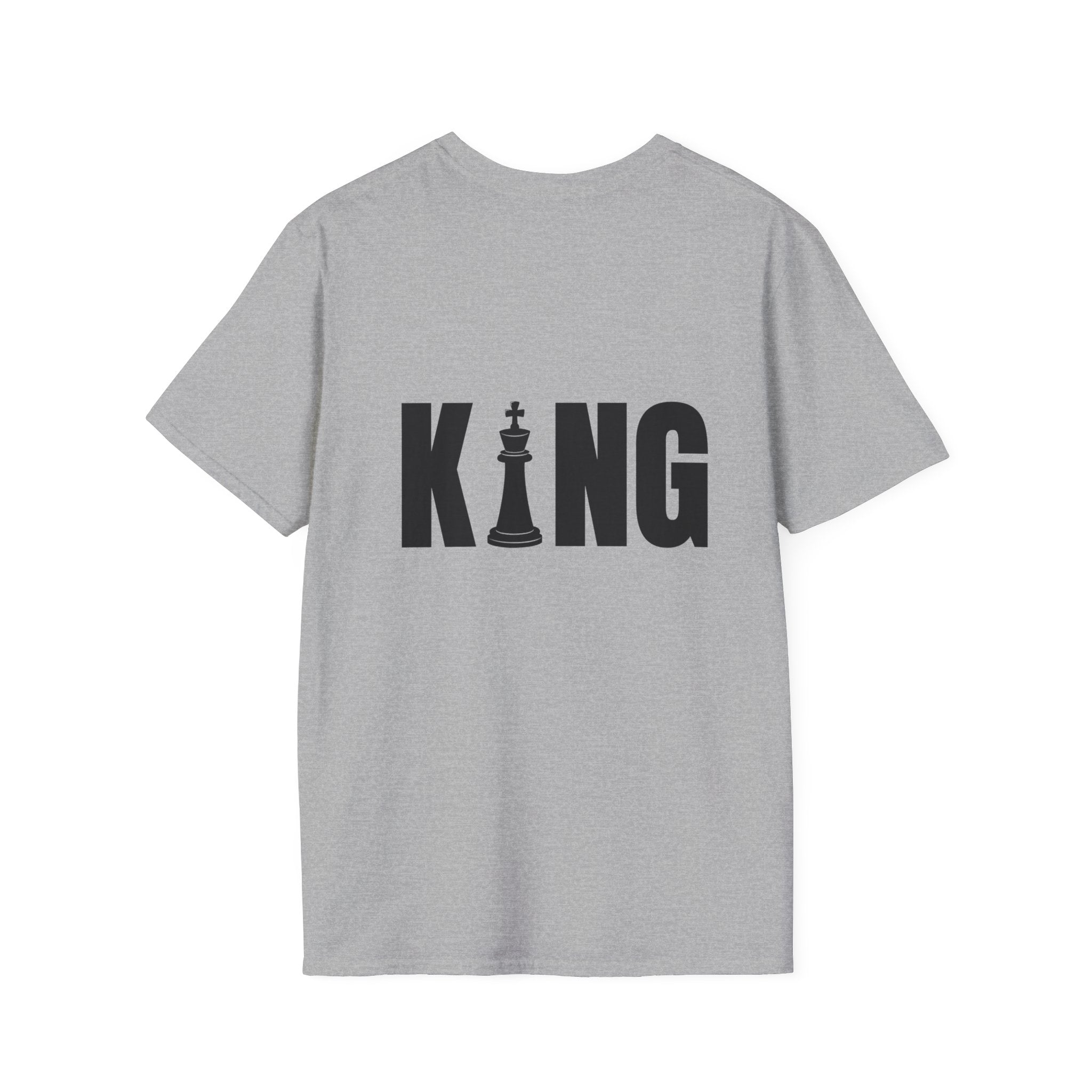 King Chess Piece T-Shirt — Bold Back Graphic for Chess Players & Fans