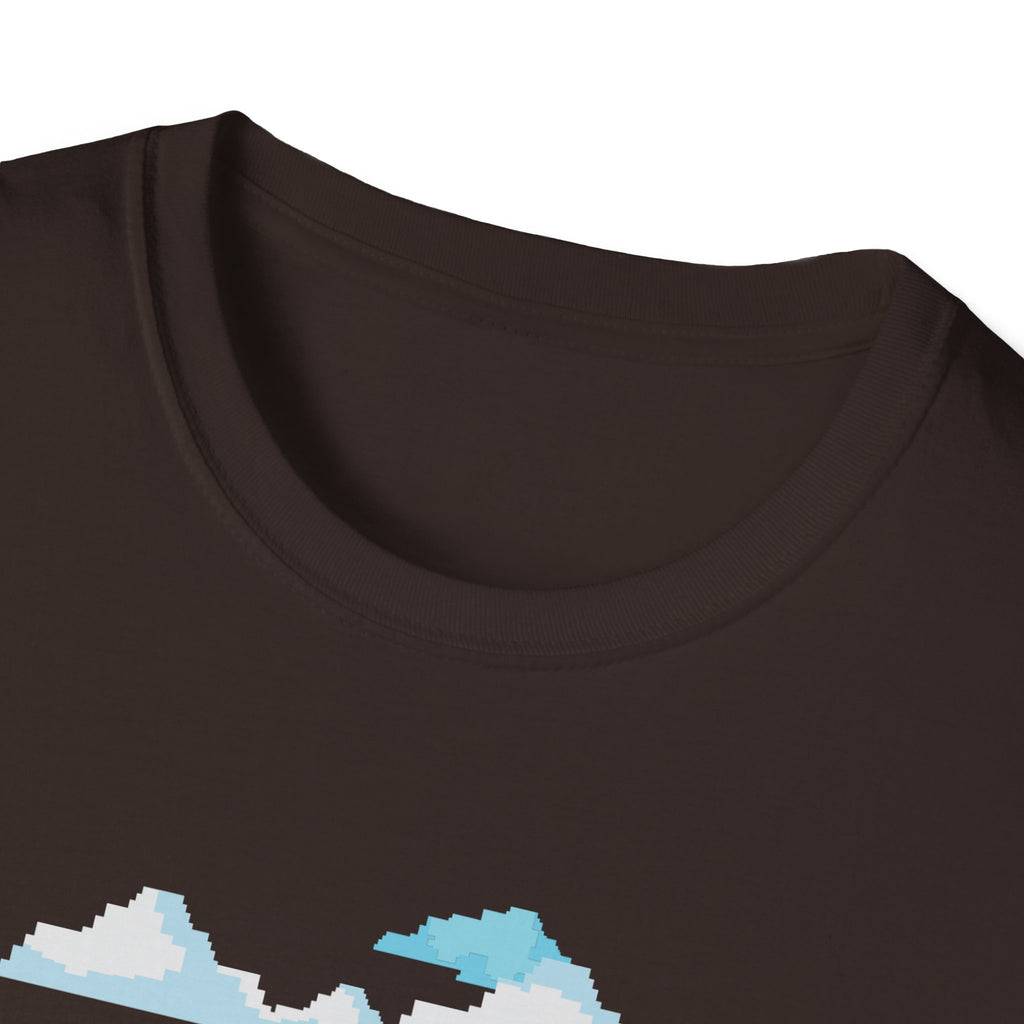 Game Over Pixel Clouds T-Shirt — Retro Gamer Tee with Hearts