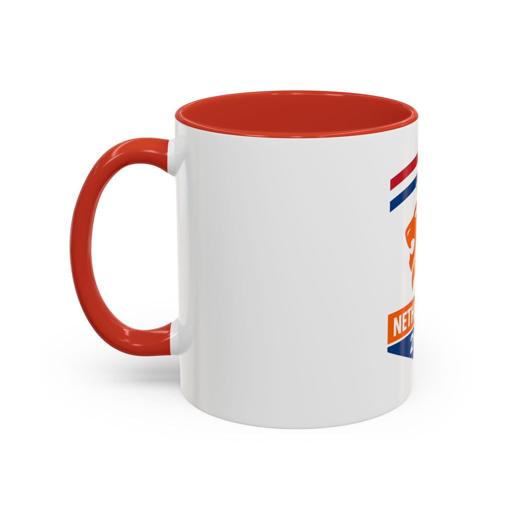 Netherlands 2026 Lion Crest Coffee Mug — Dutch Soccer Fan Gift