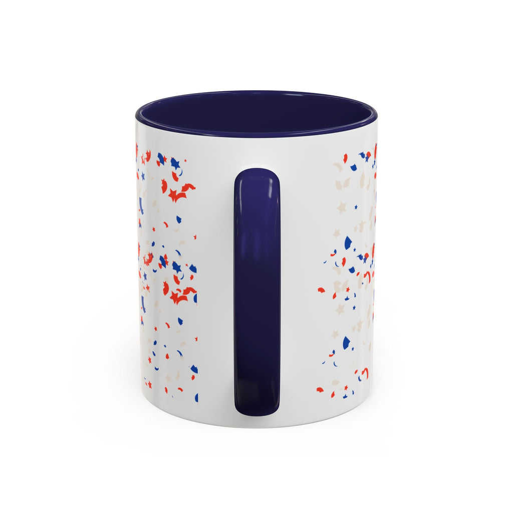 4th of July Coffee Mug - Patriotic Eagle Accent Mug, Red White & Blue Celebration Drinkware