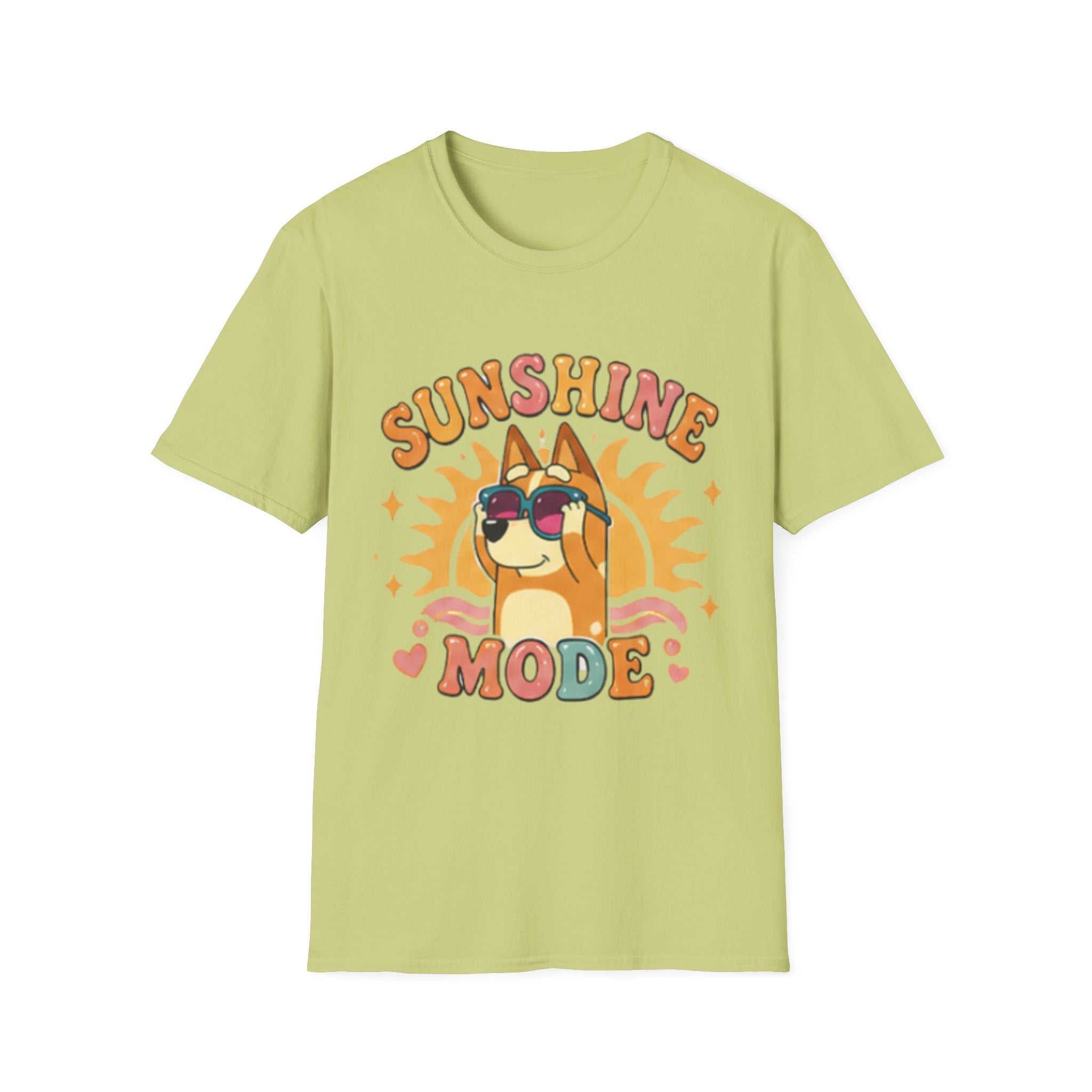 Sunshine Mode T-Shirt — Retro Sunglasses Dog Graphic