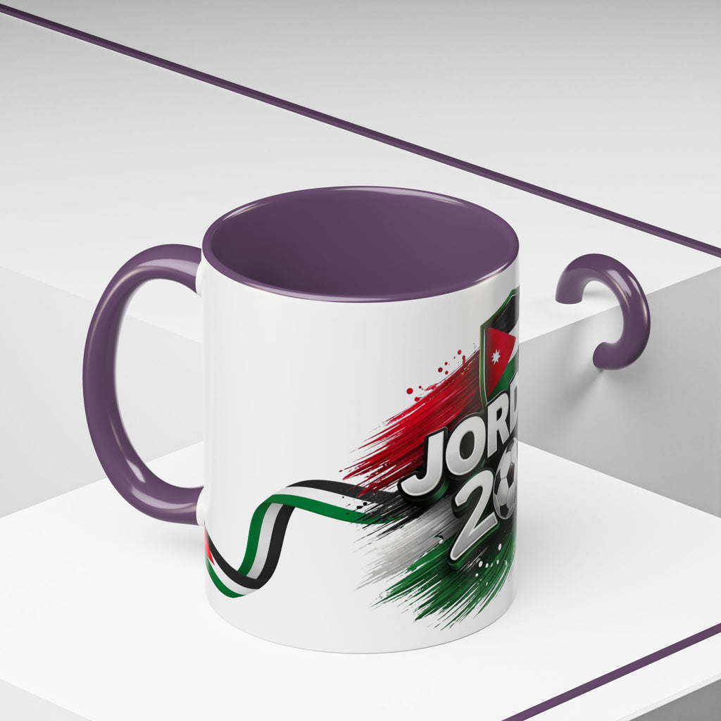 Jordan 2026 Soccer Accent Coffee Mug – Jordan Flag Football Fan Gift (11/15oz)