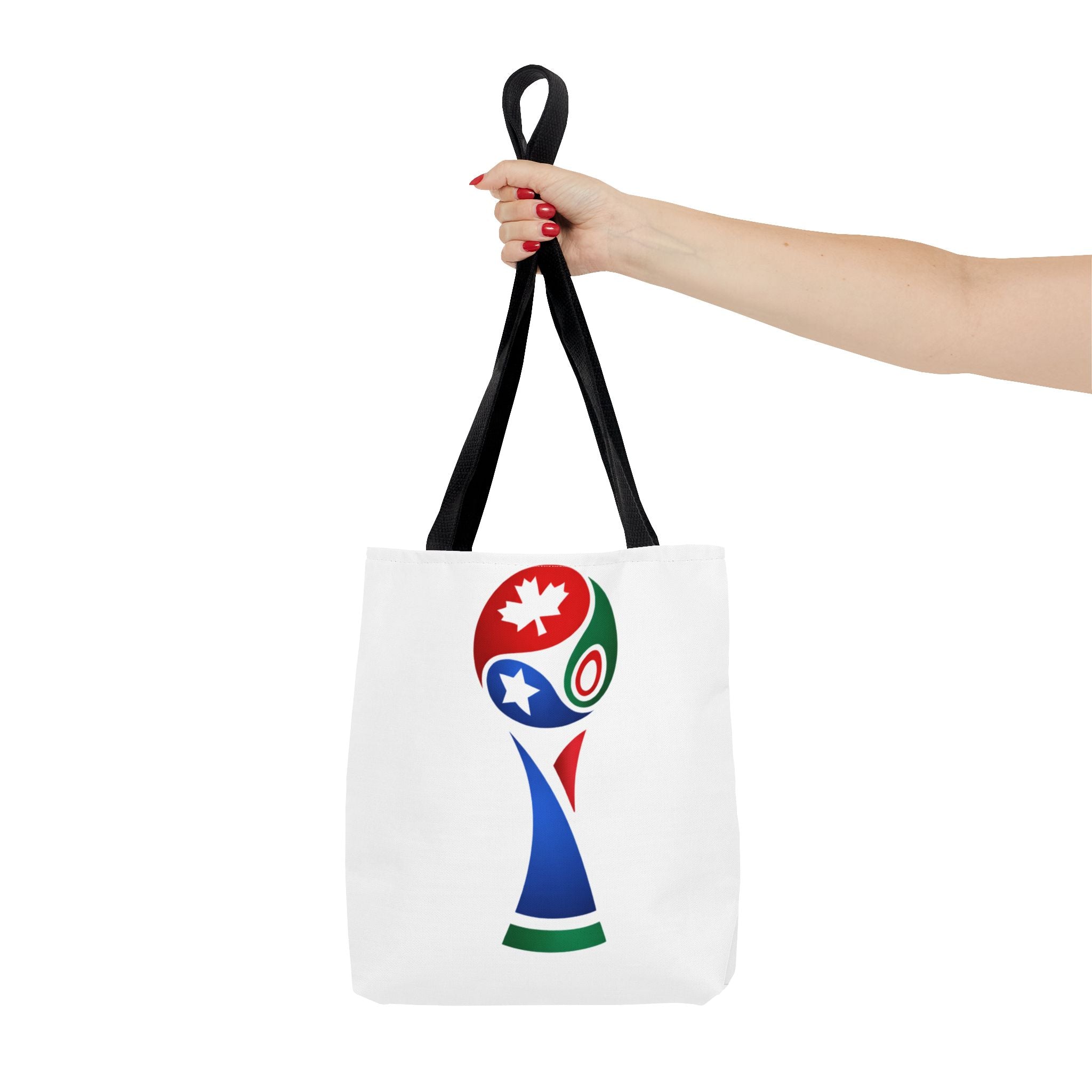 2026 USA Canada Mexico Soccer Trophy Tote Bag — World Cup Style Fan Tote