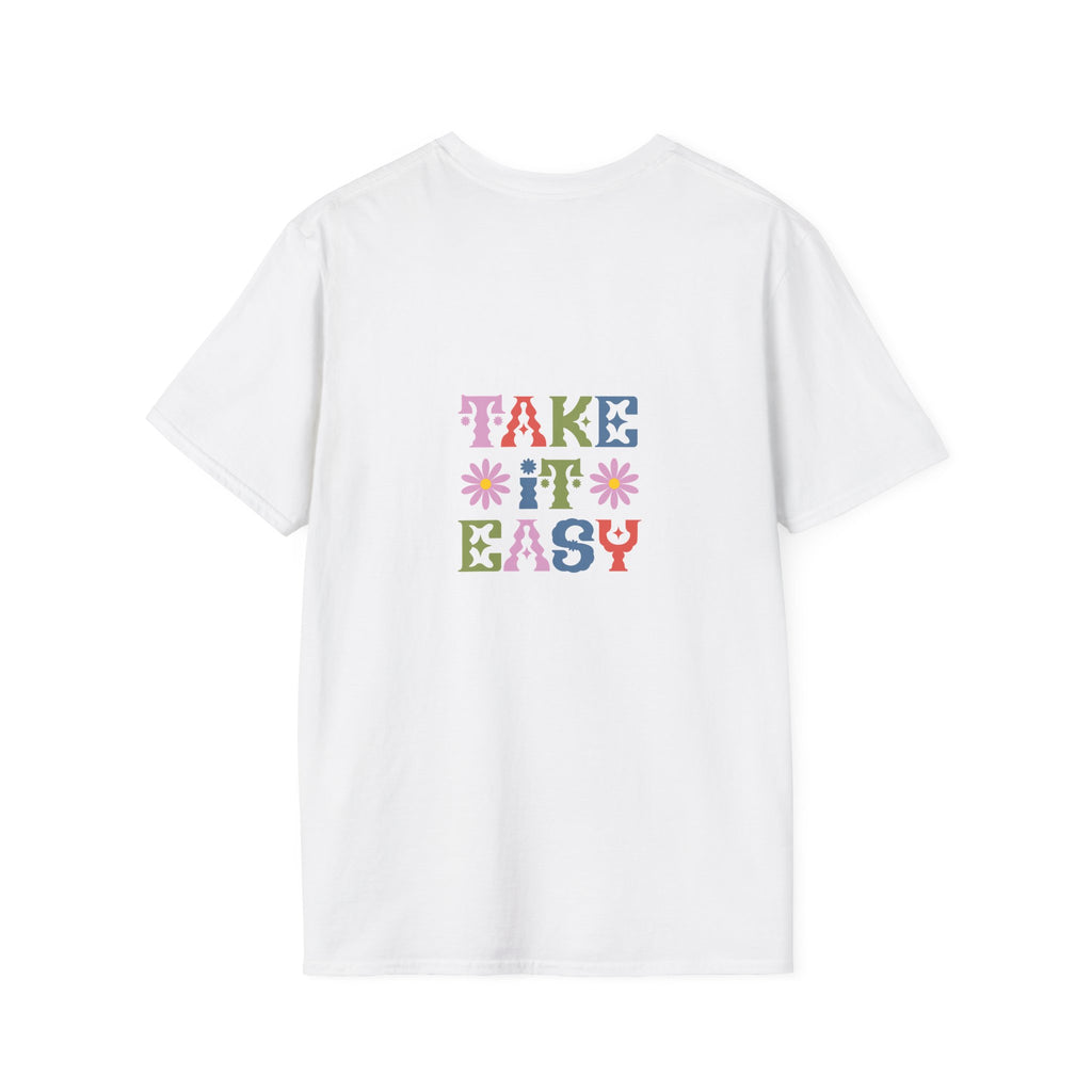 Love & Take It Easy Floral Graphic T-Shirt — Retro Hippie Vibes