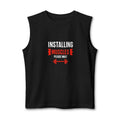 Installing Muscles Tank Top — Funny Gym Workout Muscle Tank