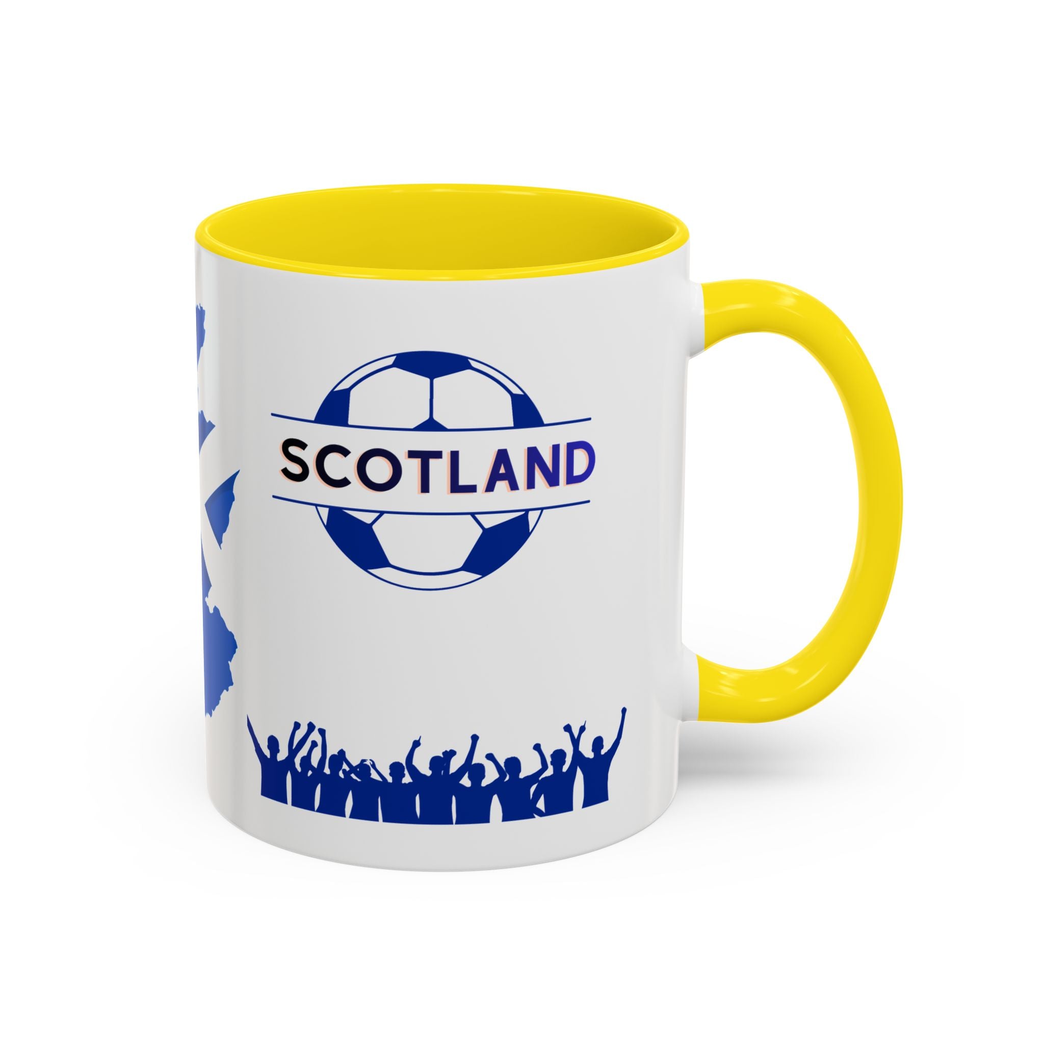 Scotland Soccer Fan Coffee Mug – Scottish Flag & Supporters 11/15oz Accent Mug