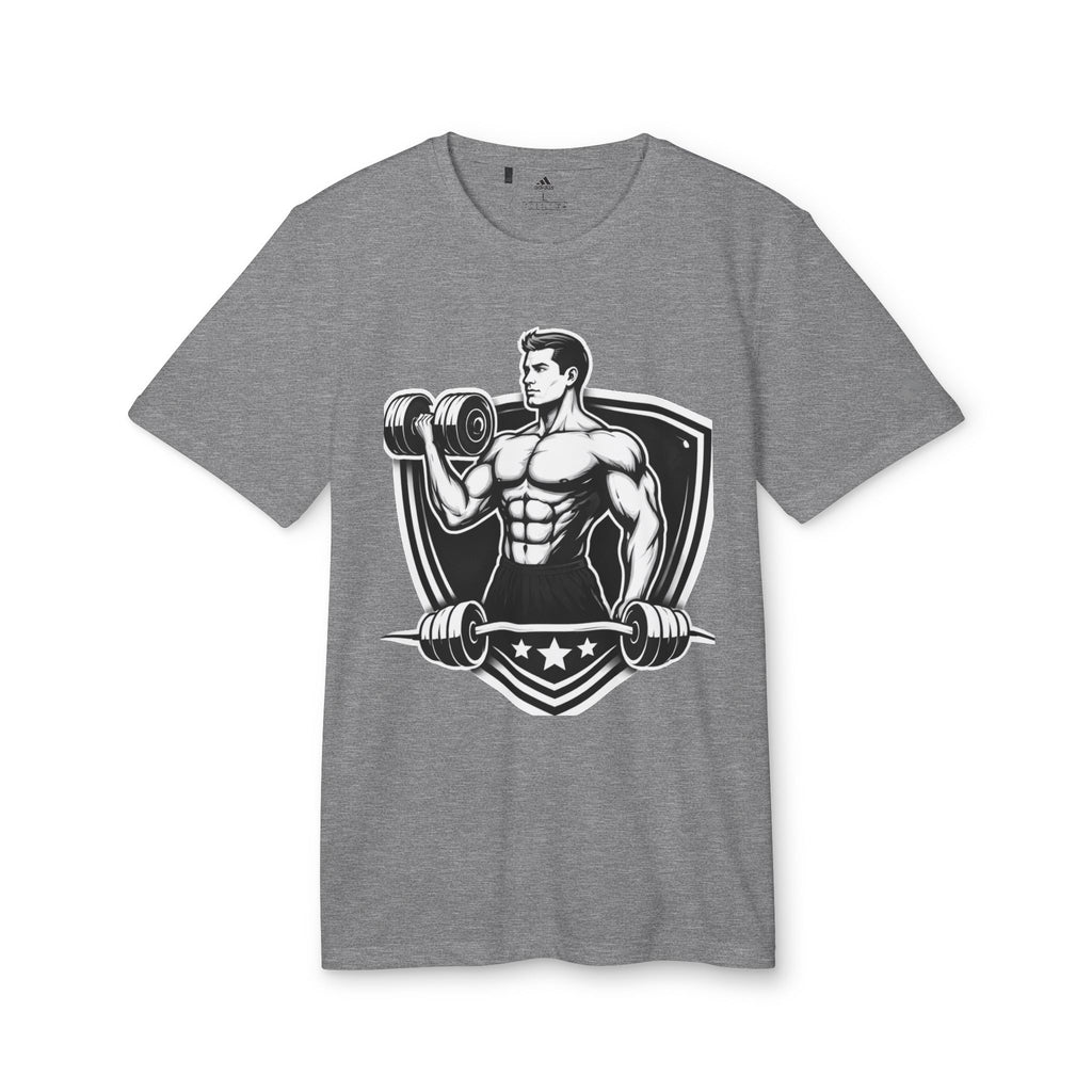 Fitness Graphic T-Shirt — Vintage Bodybuilder Barbell Design