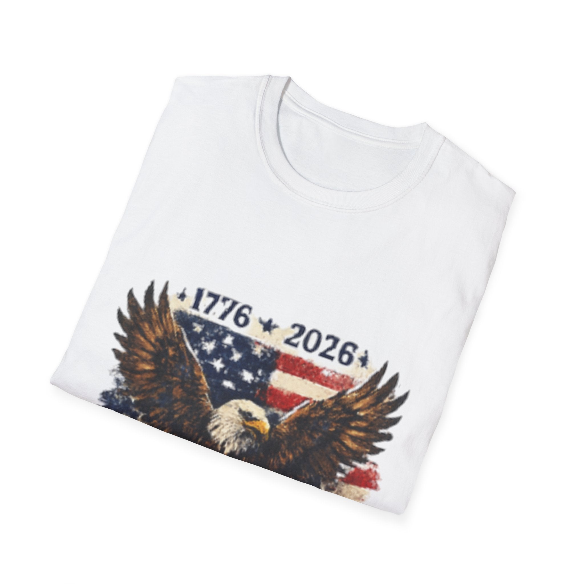 250 Years of Freedom Eagle unisex  T-Shirt — 1776–2026 American Flag Patriotic Tee