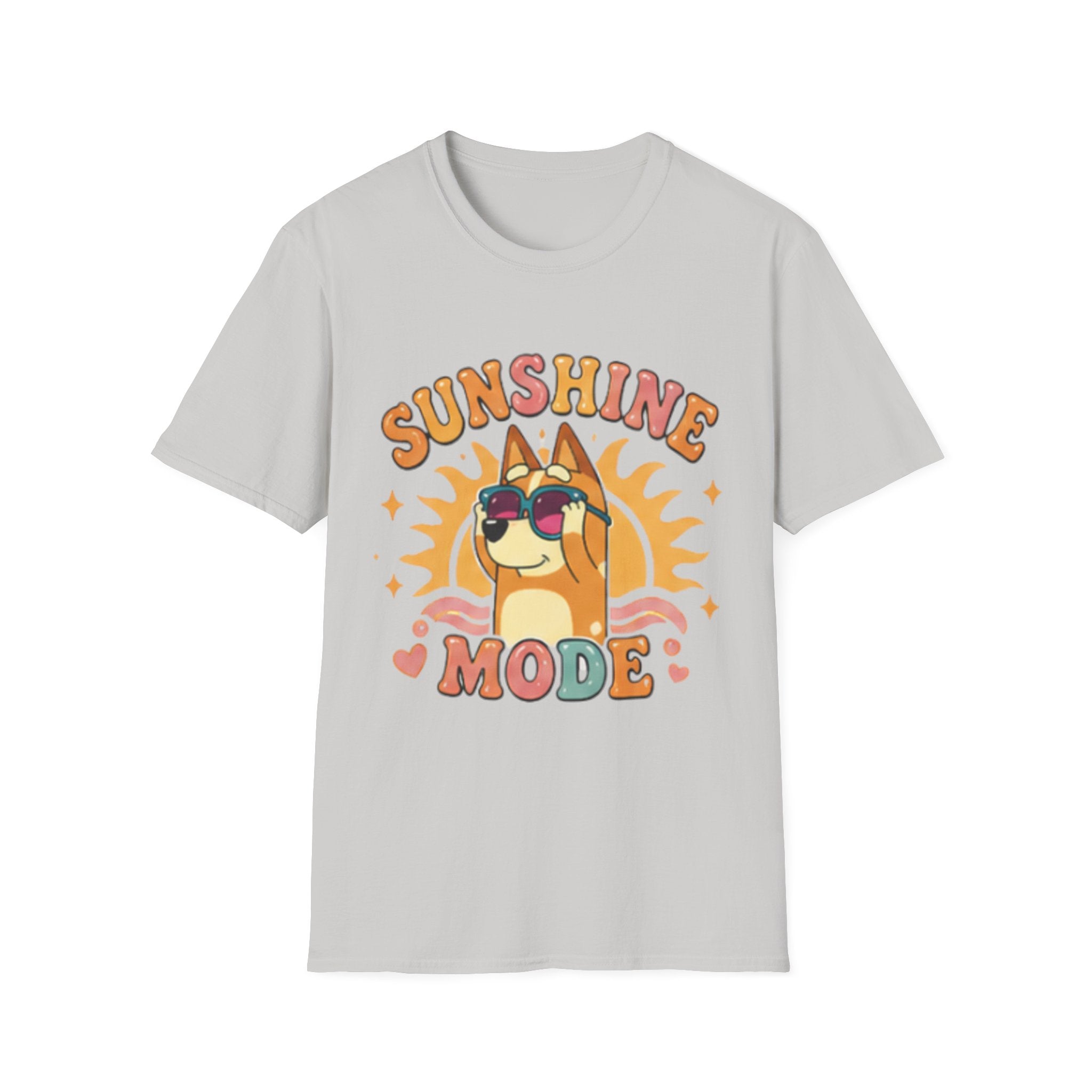 Sunshine Mode T-Shirt — Retro Sunglasses Dog Graphic