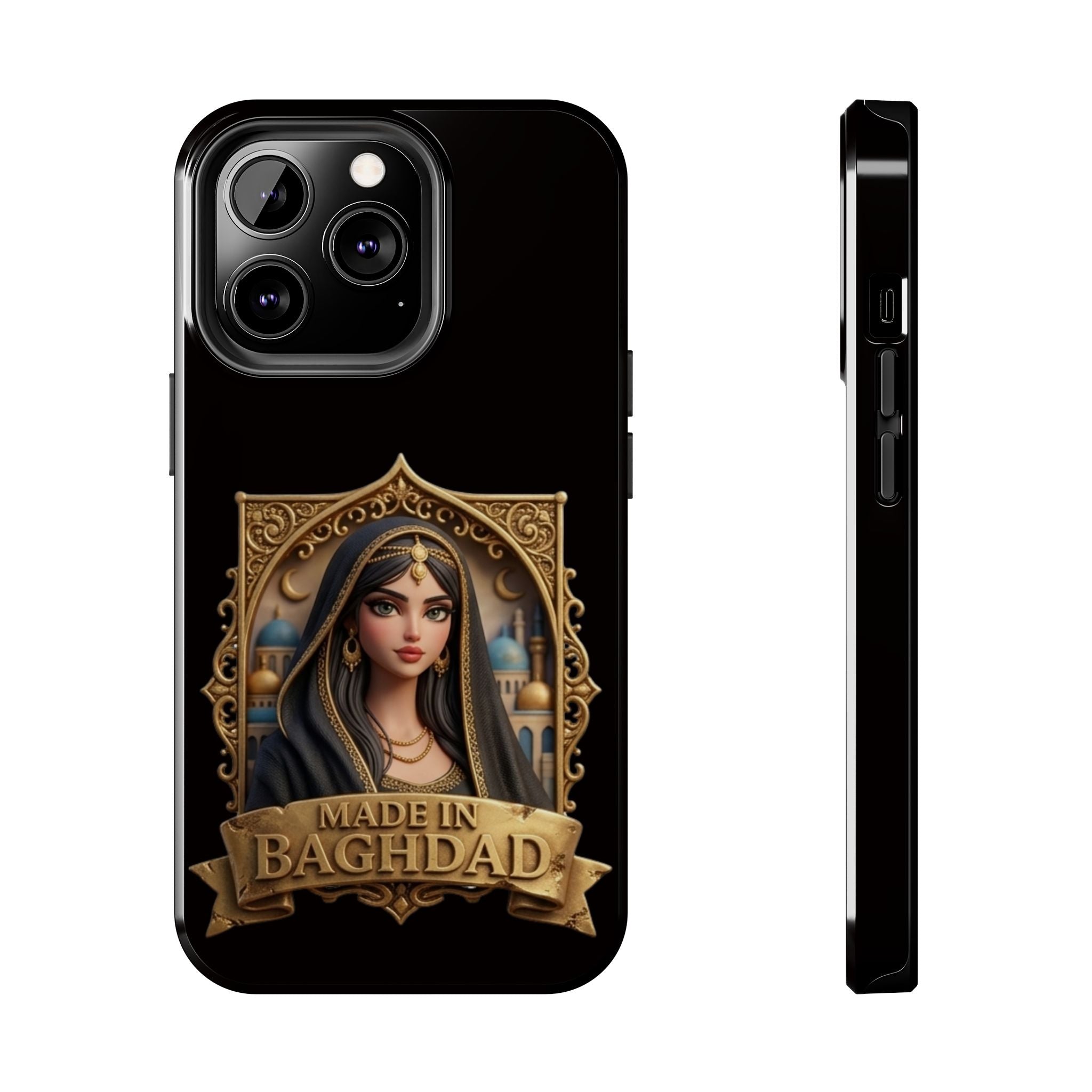 Made in Baghdad Phone Case — Elegant Middle Eastern Portrait Tough Protective Case