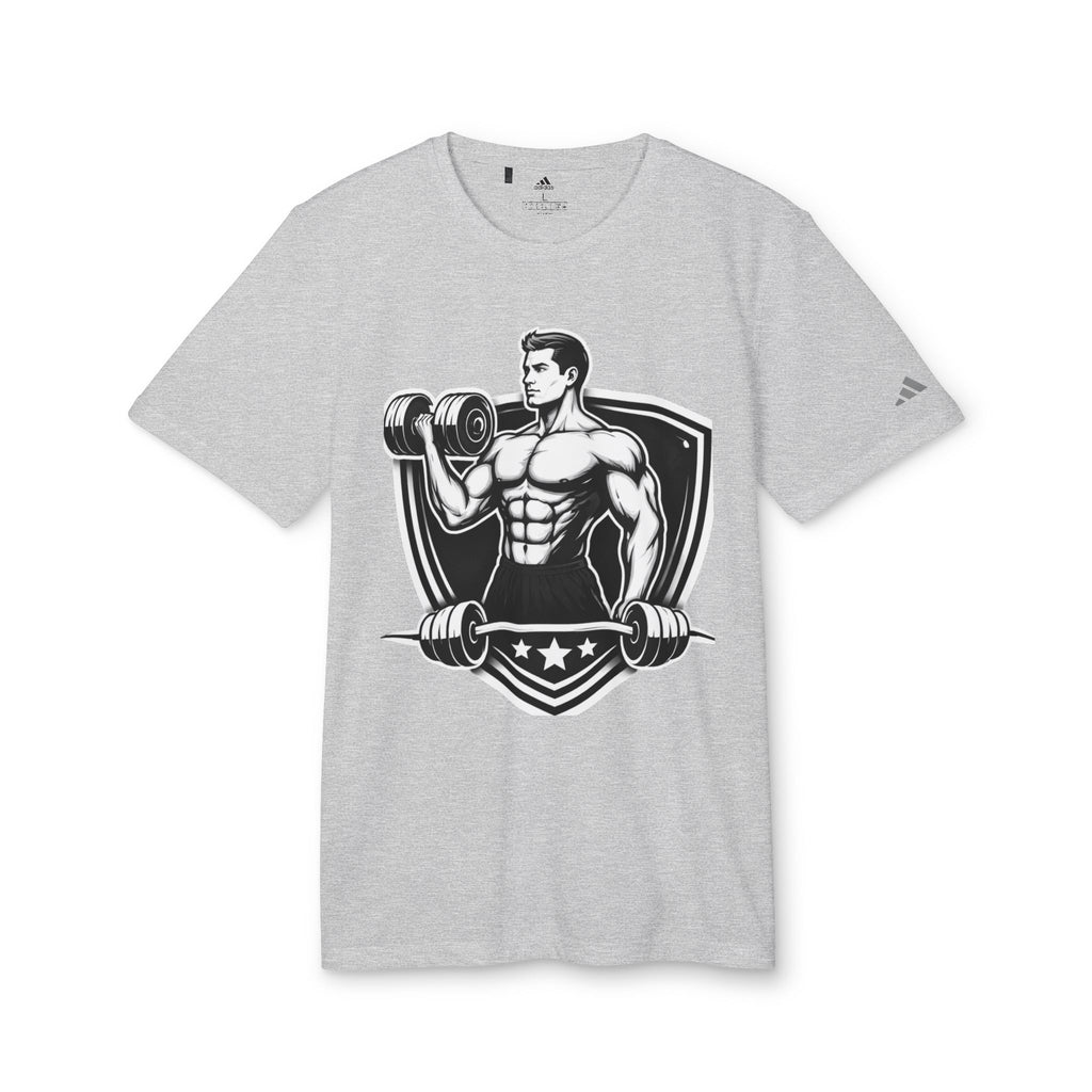 Fitness Graphic T-Shirt — Vintage Bodybuilder Barbell Design