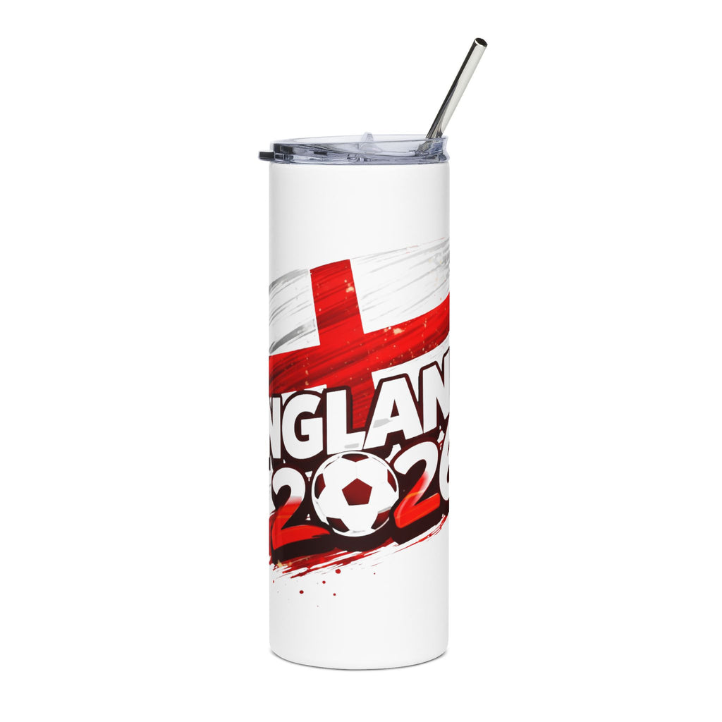 England 2026 Soccer Tumbler — 20oz Stainless Steel Travel Cup