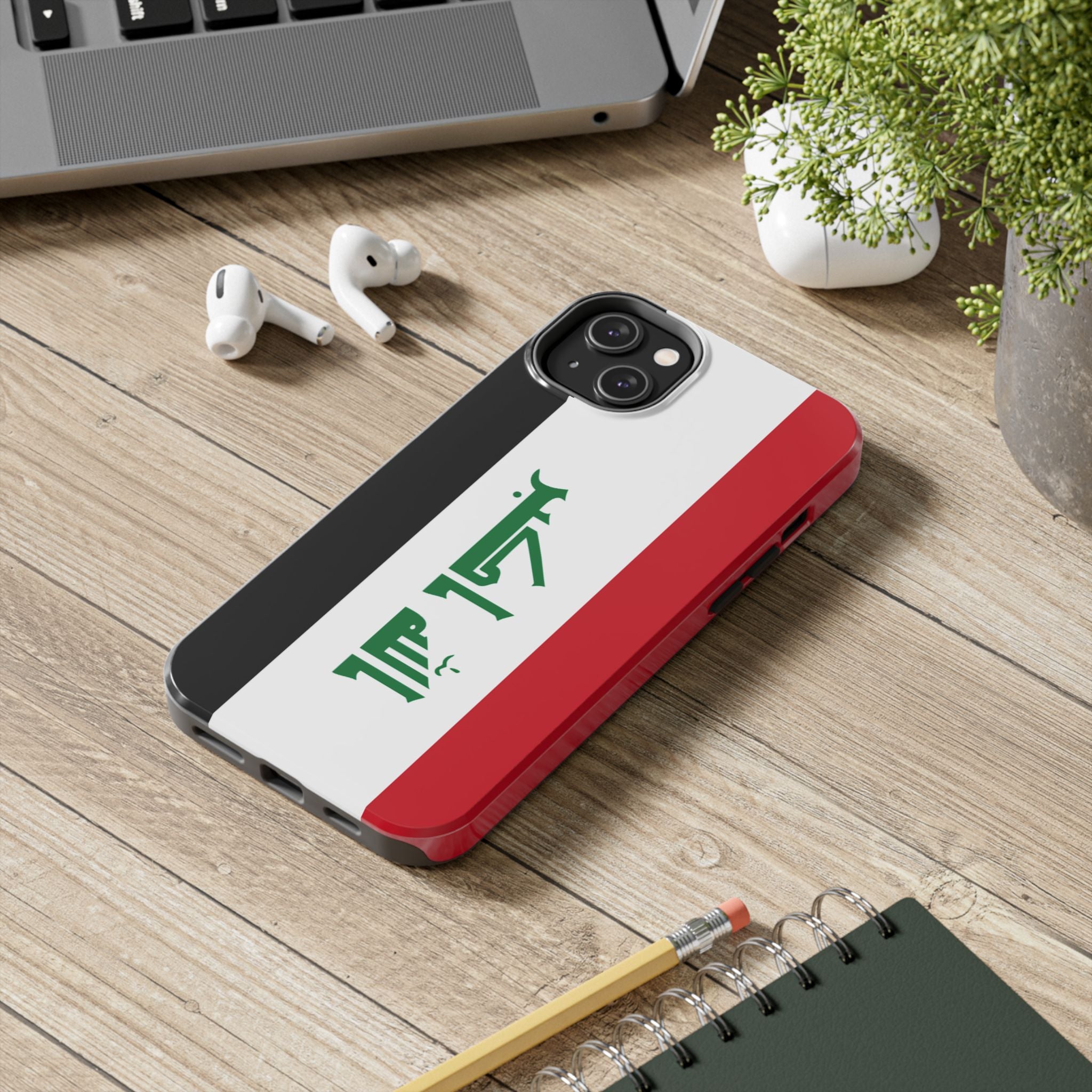 Iraq Flag Tough Phone Case — Durable Patriotic iPhone/Android Cover