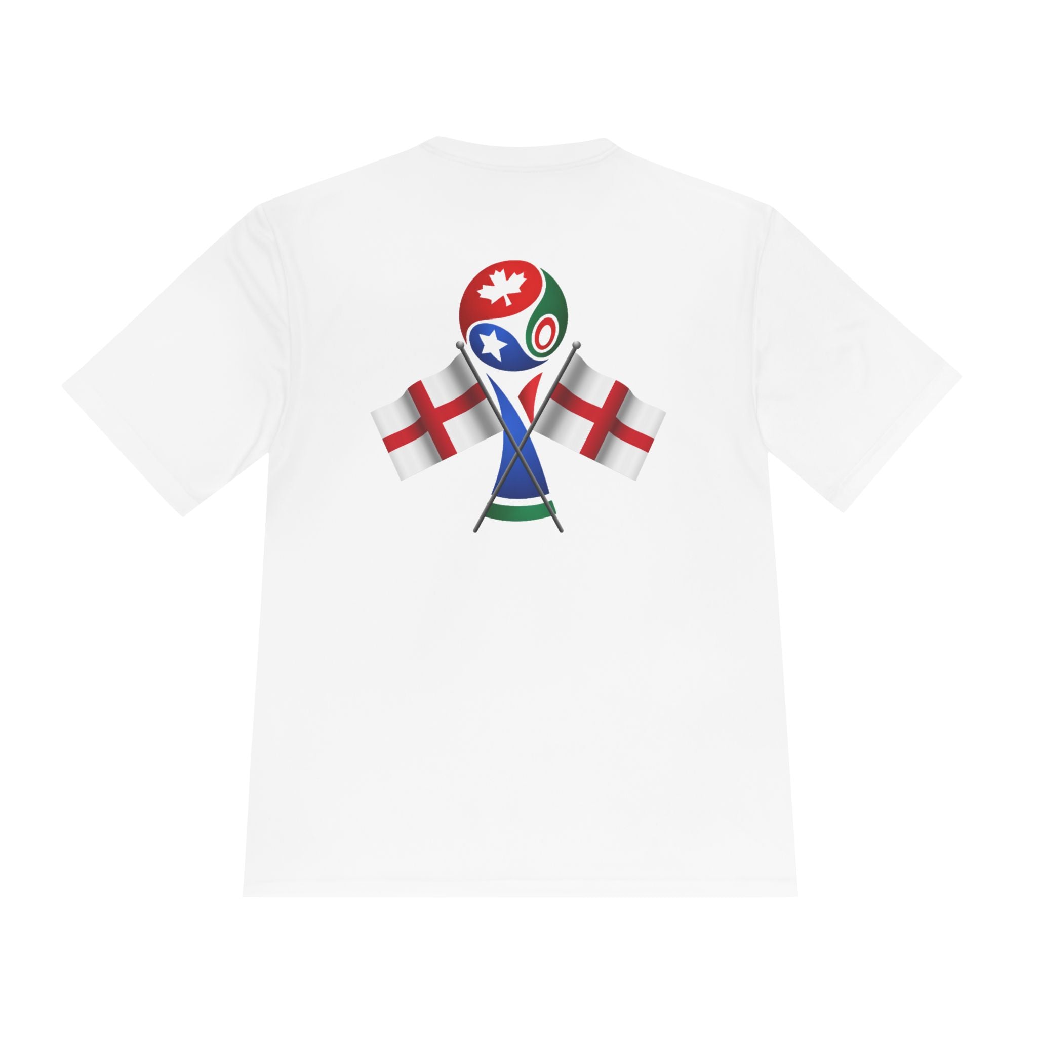 England 2026 Soccer Fan T-Shirt — Cup Supporter Tee with Flags & Crest