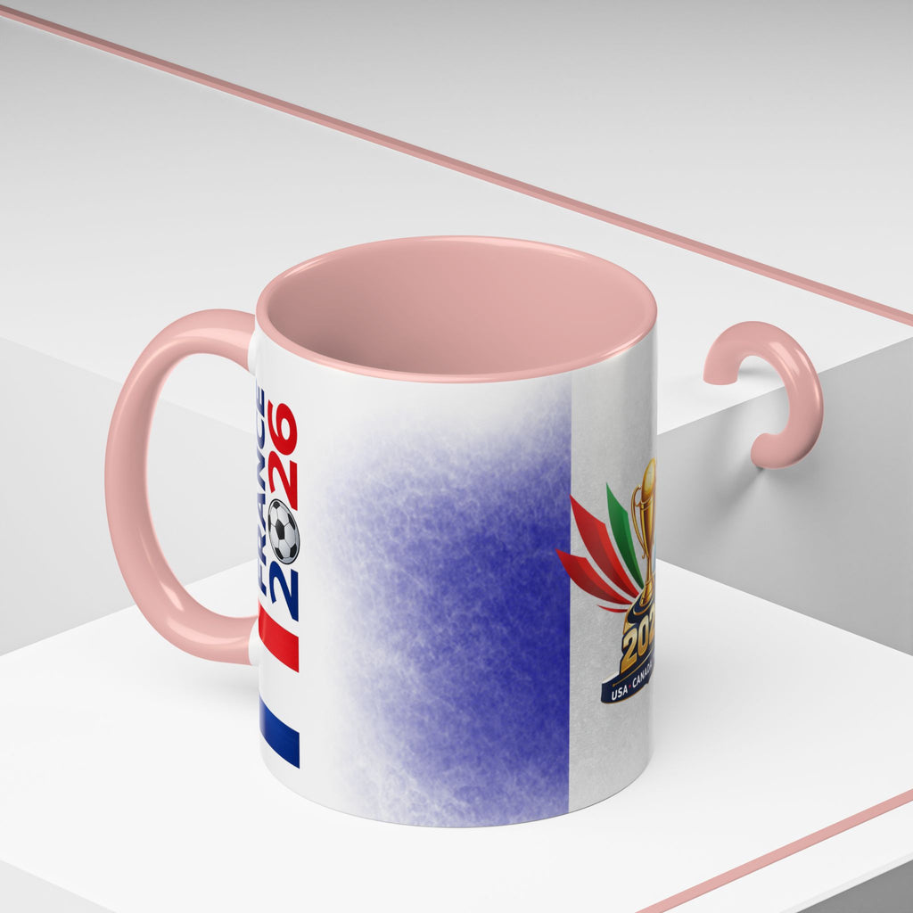 Soccer 2026 Commemorative Mug — France Accent Coffee Cup (11/15oz)