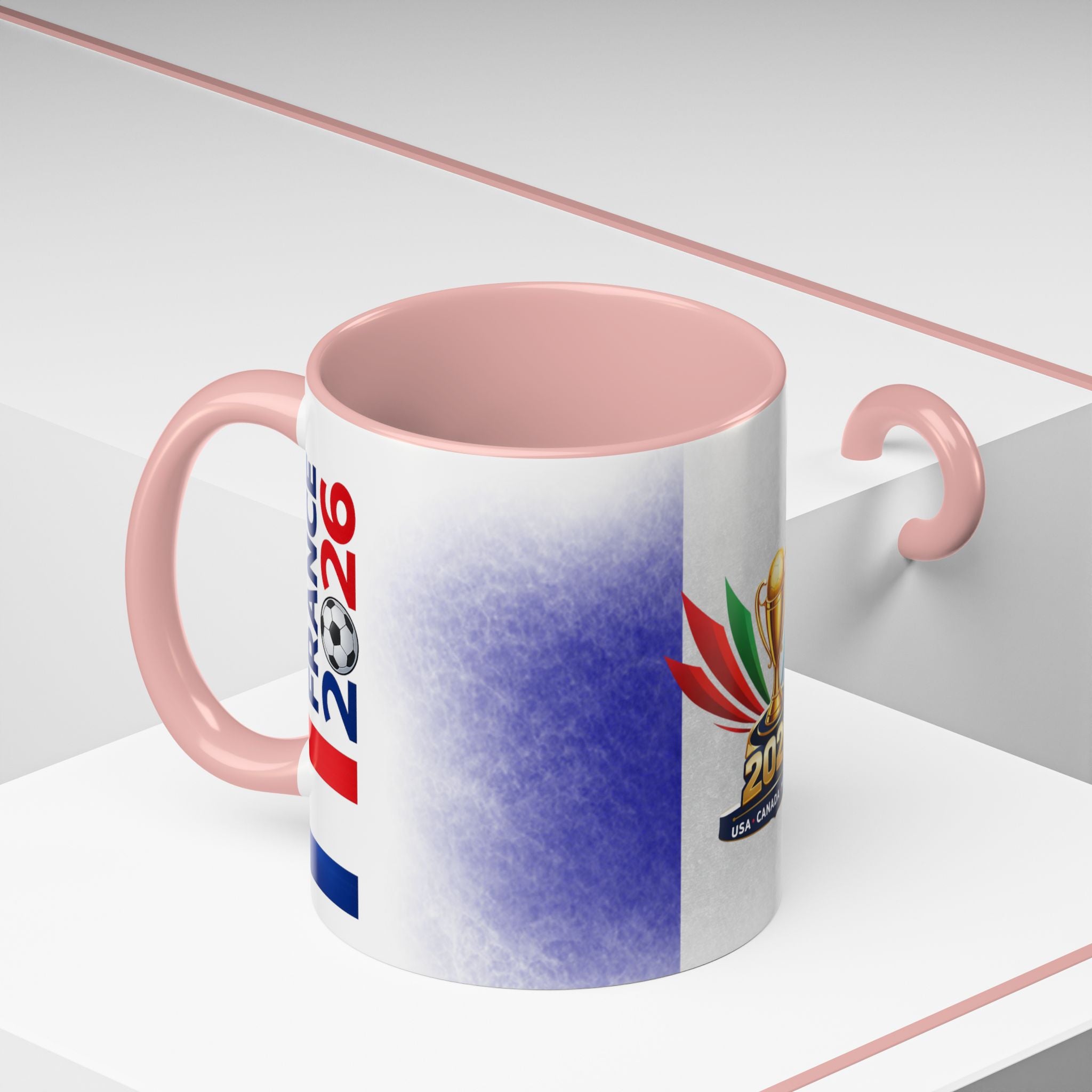 Soccer 2026 Commemorative Mug — France Accent Coffee Cup (11/15oz)