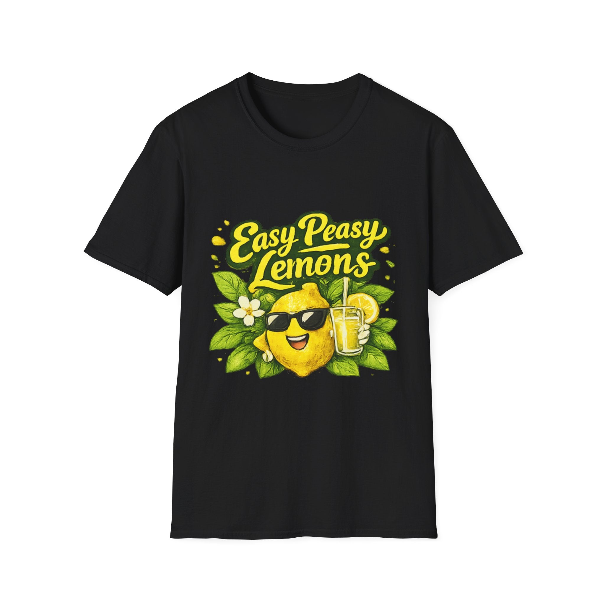 Easy Peasy Lemons uni sex  T-Shirt — Cute Lemon Graphic Tee for Summer & Gifts