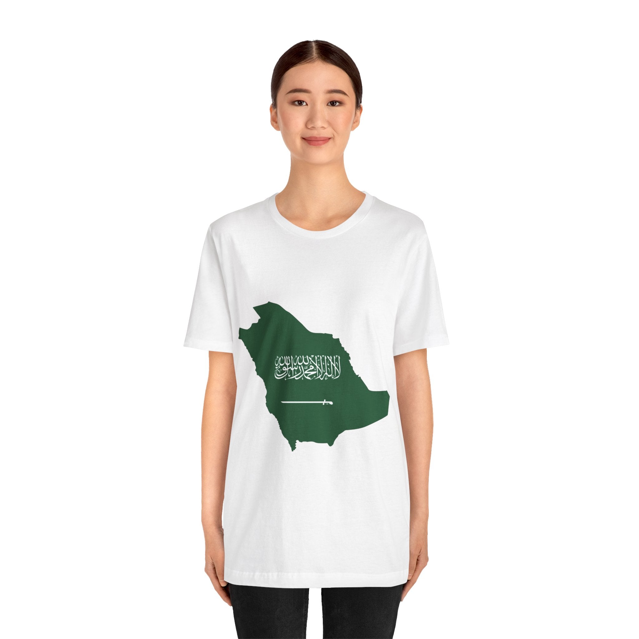 Saudi Arabia Map Tee — Saudi Arabia 2026 Soccer Fan T‑Shirt