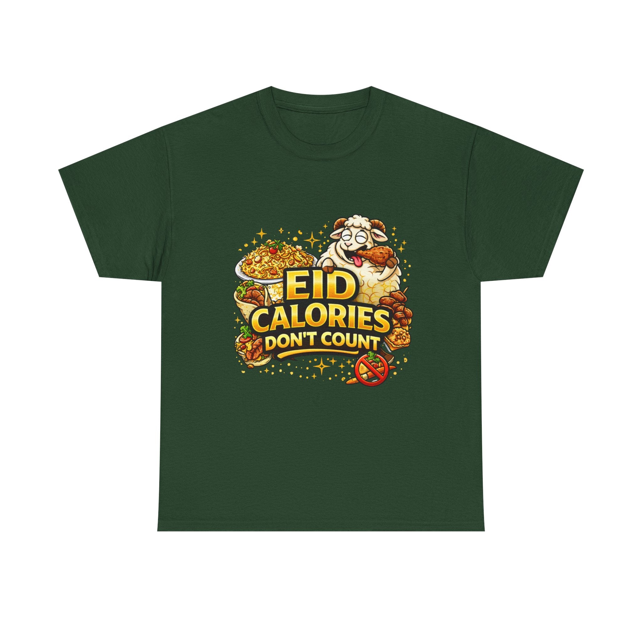 Eid Calories Don't Count Tee — Funny Eid Shirt for Ramadan Celebrations