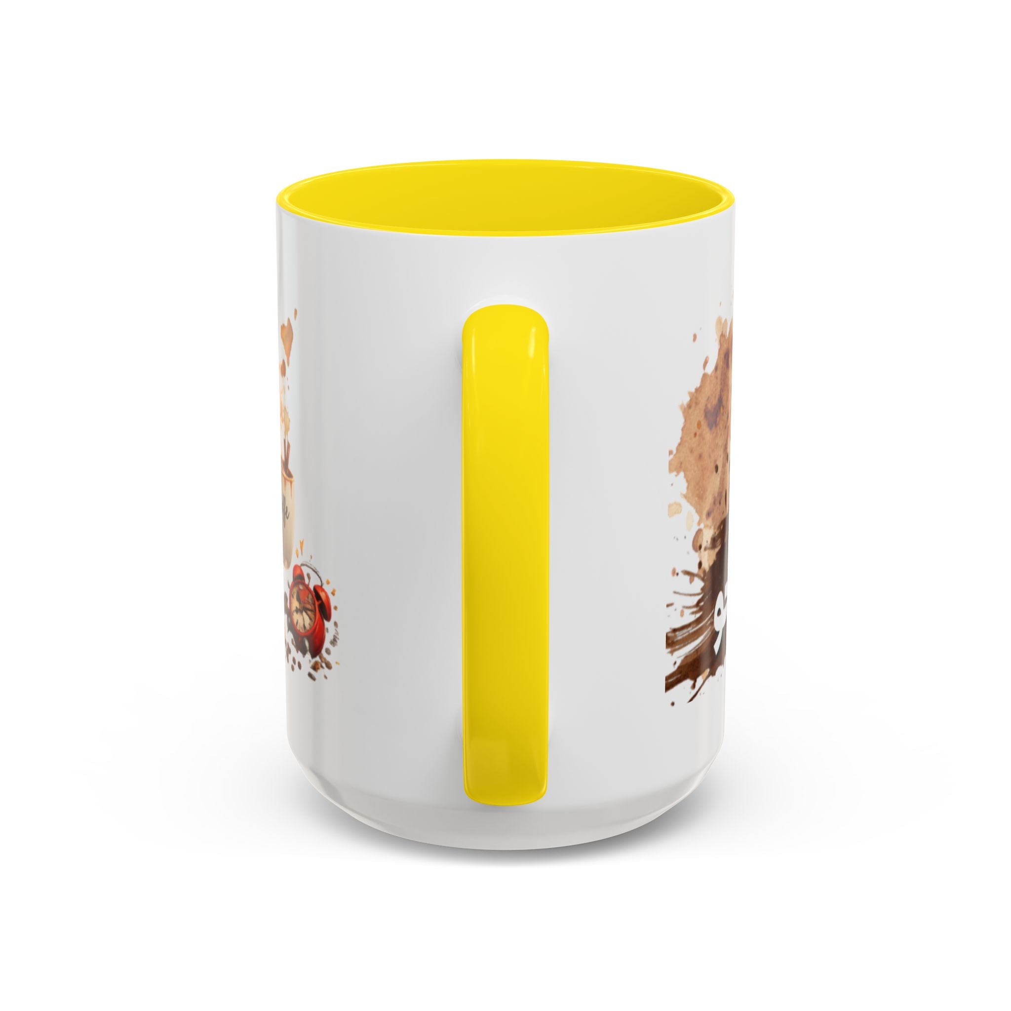 Cute Coffee Girl Accent Mug — Arabic Script Coffee Design (11/15oz)